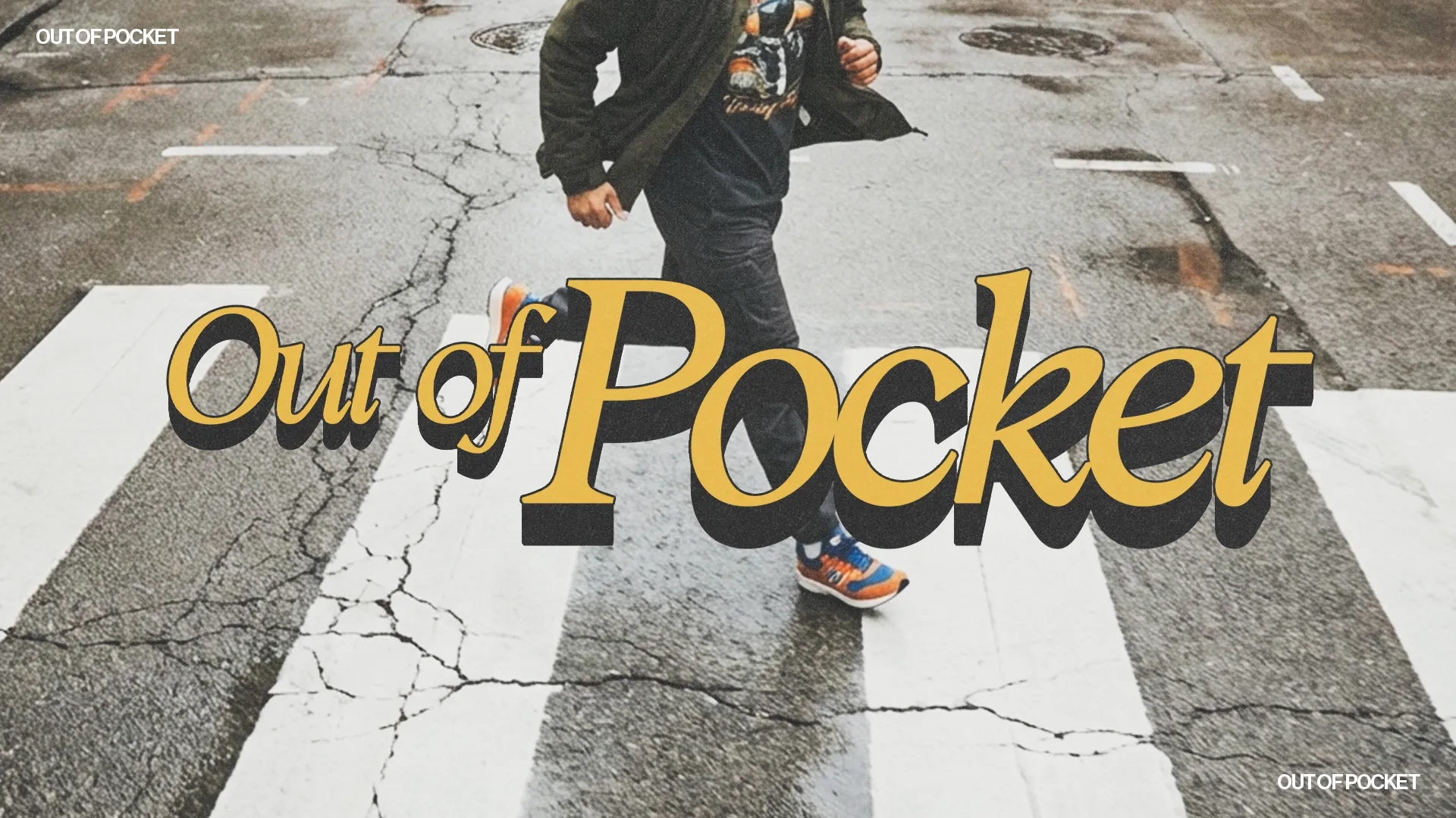 A person walks purposefully across a cracked crosswalk, symbolizing faith and community in life's journey.