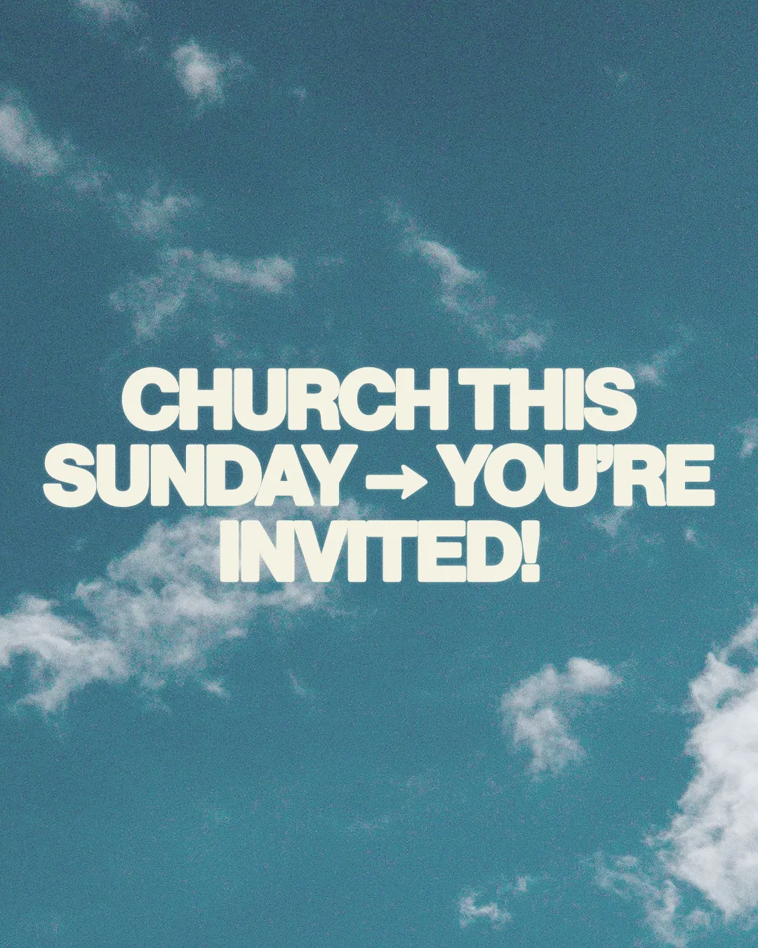 Join us for worship this Sunday—everyone is welcome to experience community and faith together!