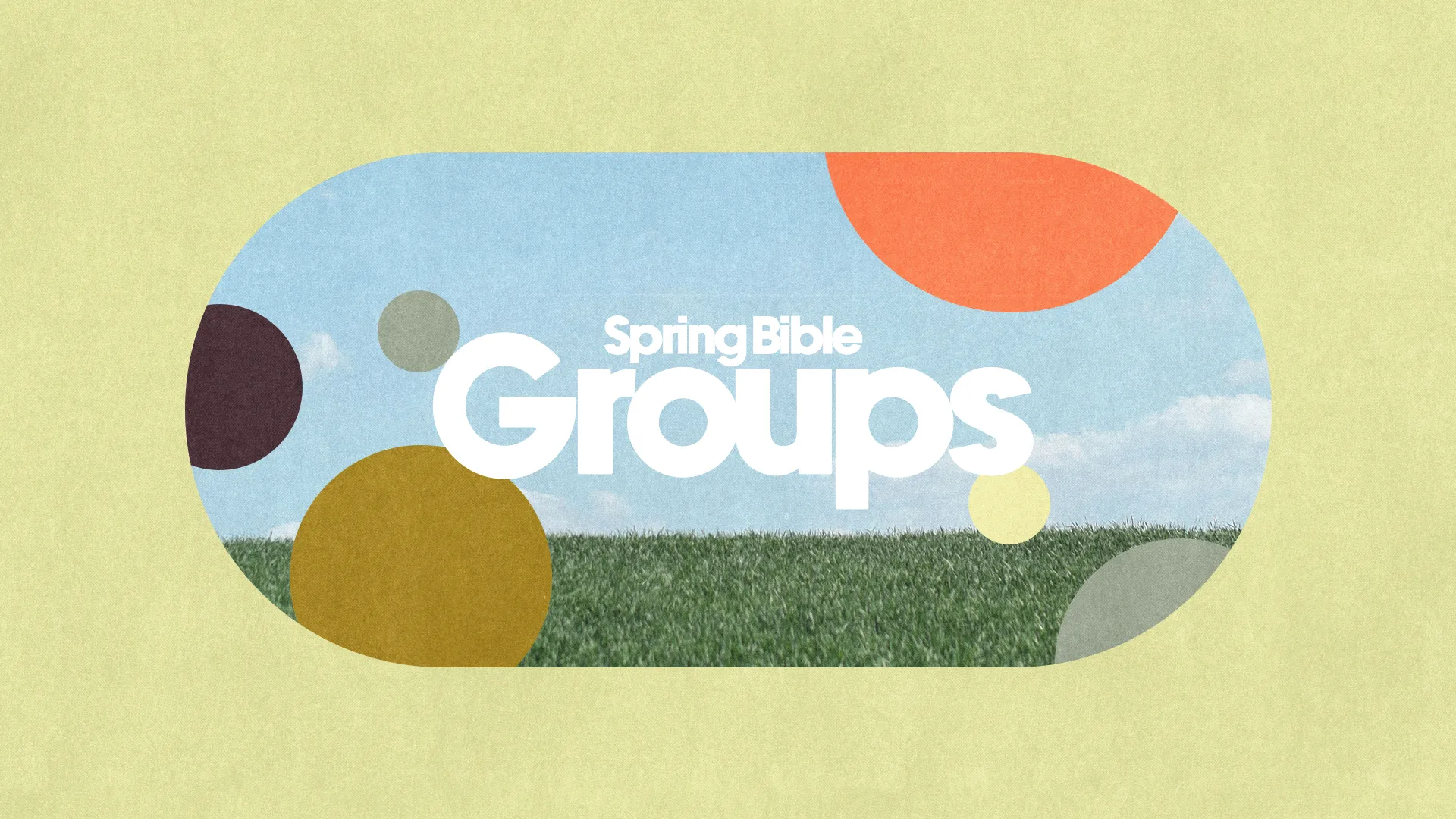 Spring Bible Groups logo featuring vibrant colors and a serene sky, symbolizing community and spiritual growth.