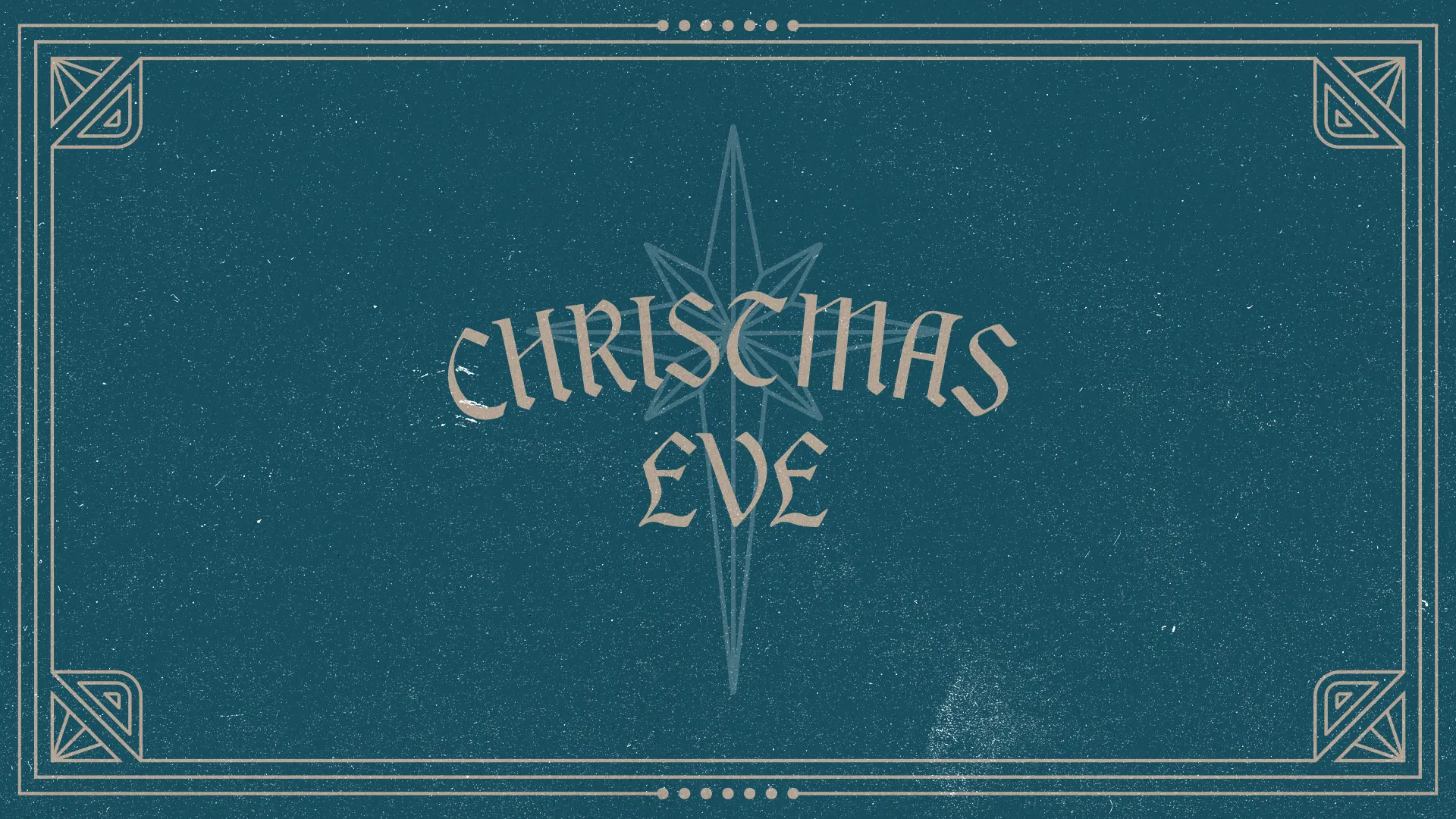 Christmas Eve celebration invitation, featuring a star motif and elegant text for community worship at your church.