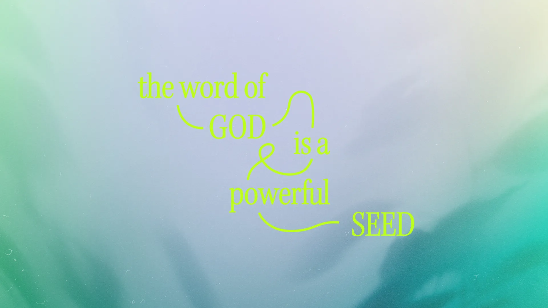 The Word of God is a powerful seed, symbolizing faith and growth in the Christian community.