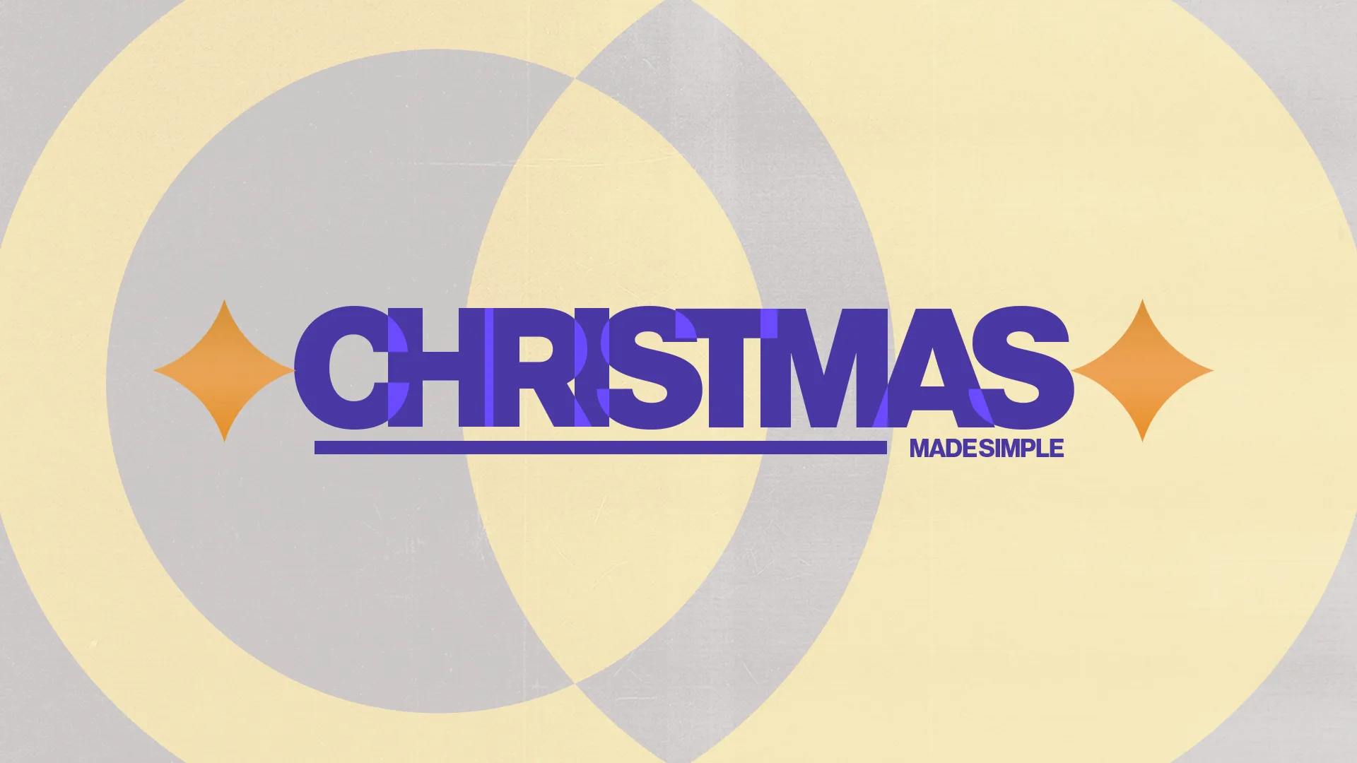 Bold text "CHRISTMAS MADE SIMPLE" with vibrant colors, symbolizing joy and community during the holiday season.