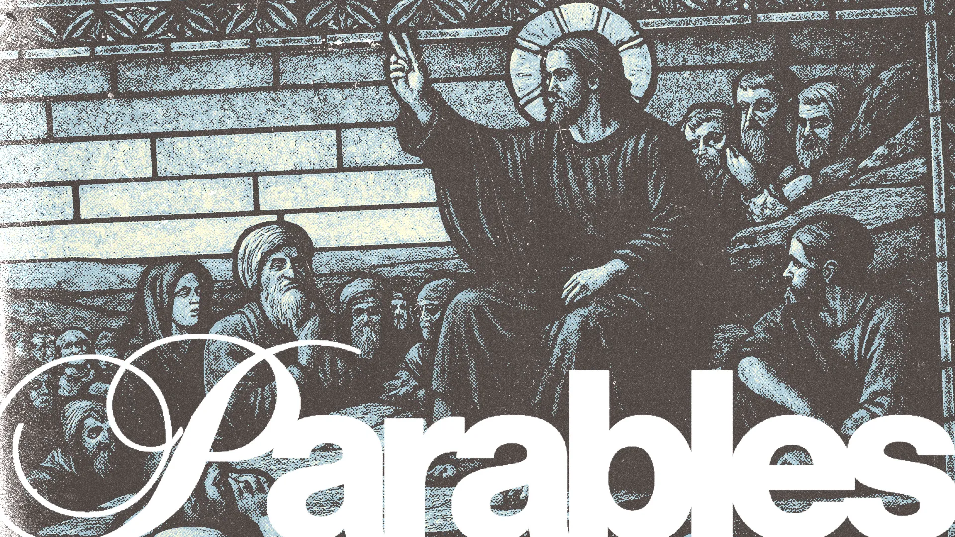 Jesus teaches a crowd, sharing parables, embodying faith, community, and spiritual wisdom in a biblical setting.