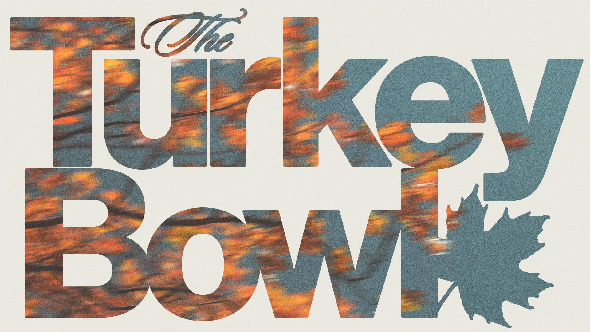Community event announcement for the Turkey Bowl, celebrating fellowship and gratitude during the autumn season.