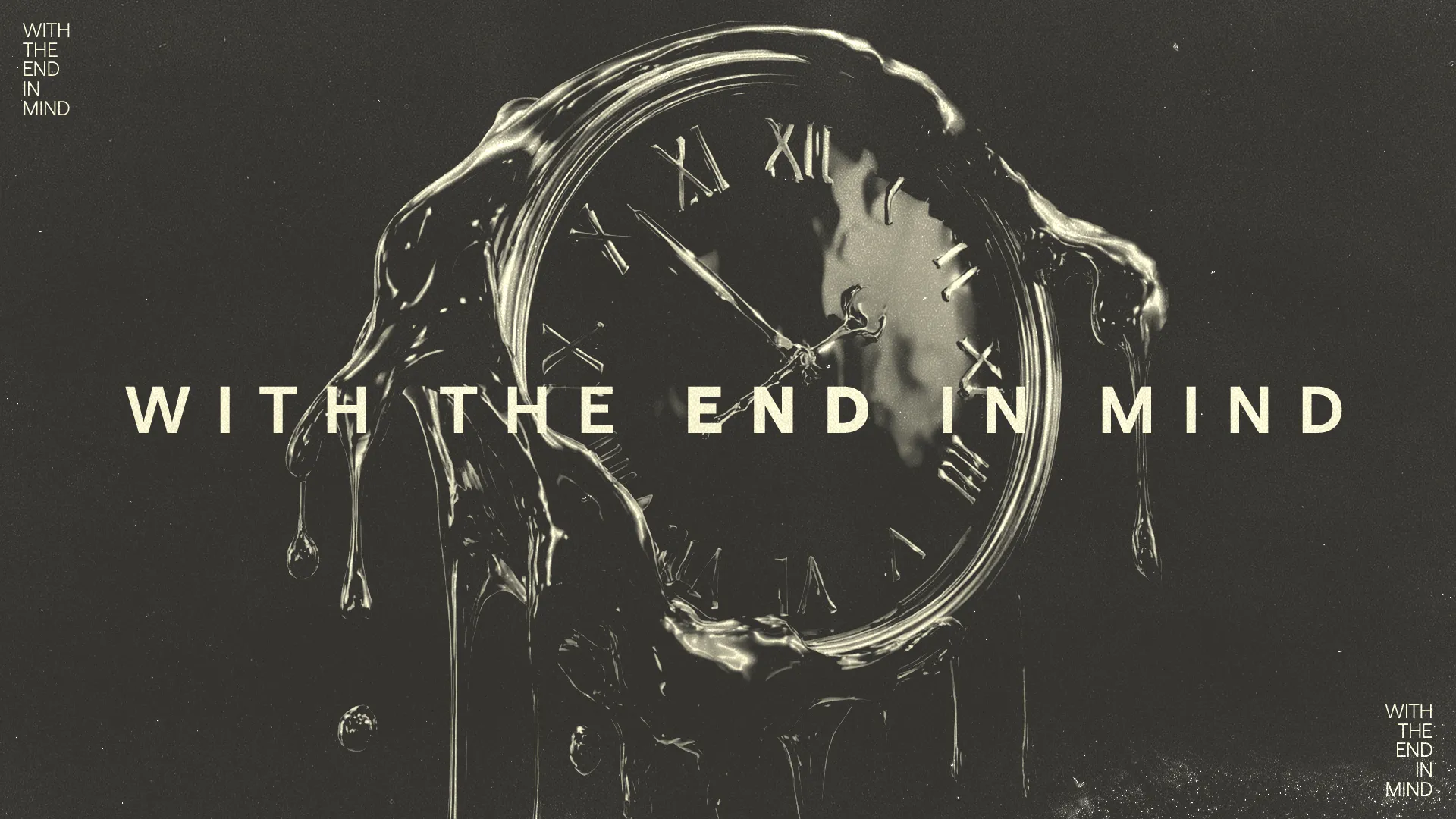 Dripping clock symbolizes the urgency of faith, reflecting on purpose and spiritual mindfulness in community worship.