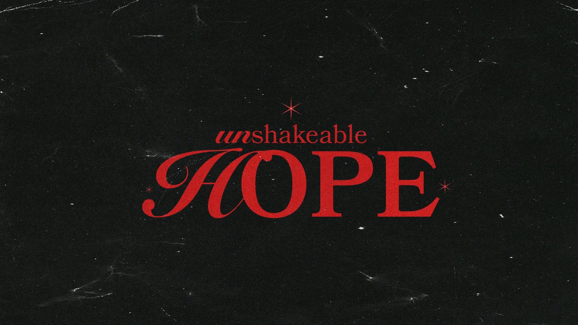 Unshakeable hope shines brightly against a dark background, symbolizing faith and resilience in the community.