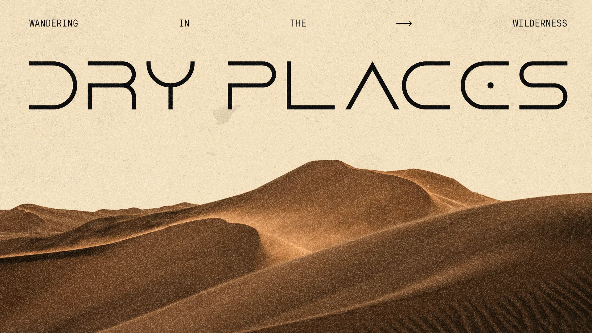 Wandering through dry wilderness, symbolizing faith's journey and spiritual growth in challenging times.
