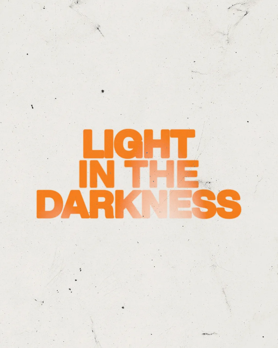 Bold text reads "Light in the Darkness," symbolizing hope, faith, and divine guidance in challenging times.