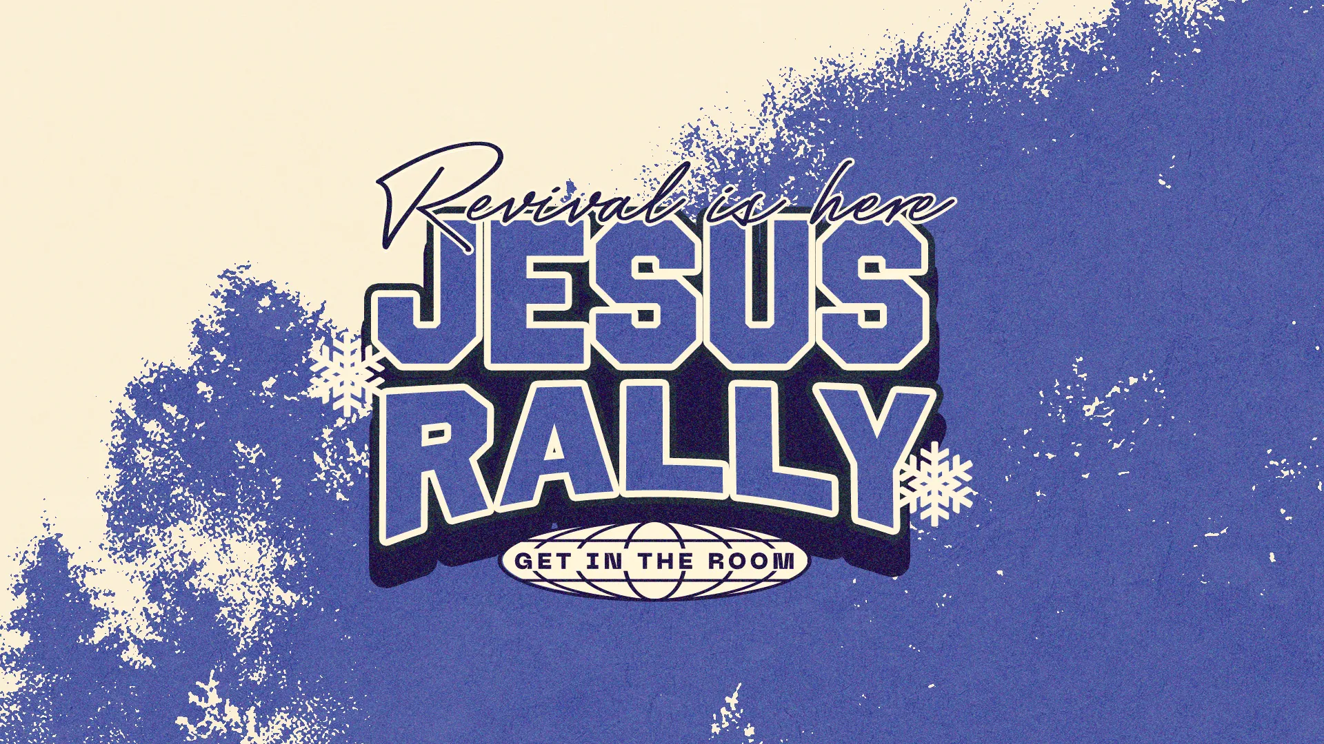 Revival theme for a Jesus Rally, inviting community to gather and celebrate faith together.