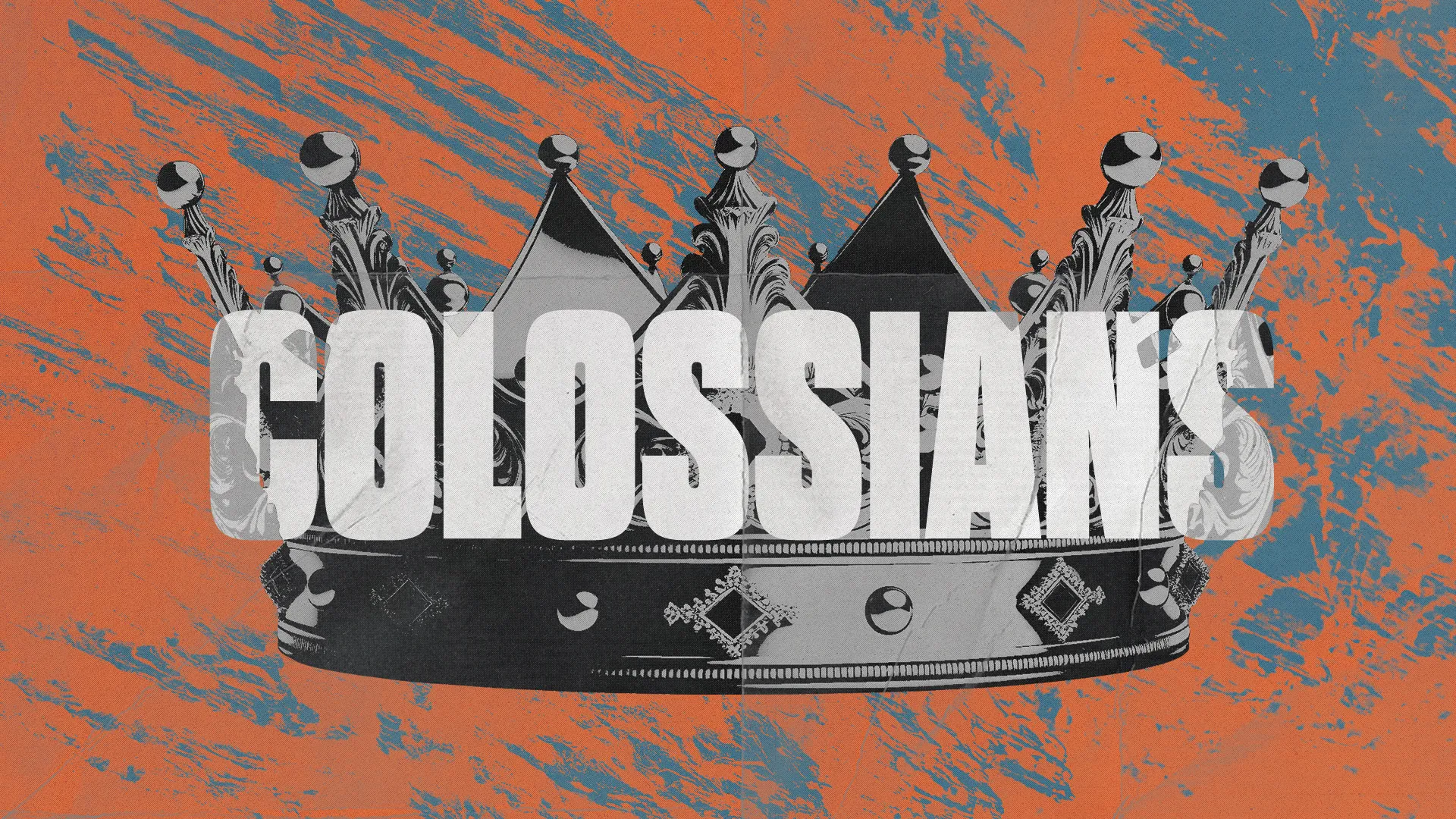 Crown symbolizing Christ's authority with "COLOSSIANS" text, representing faith and biblical teachings.