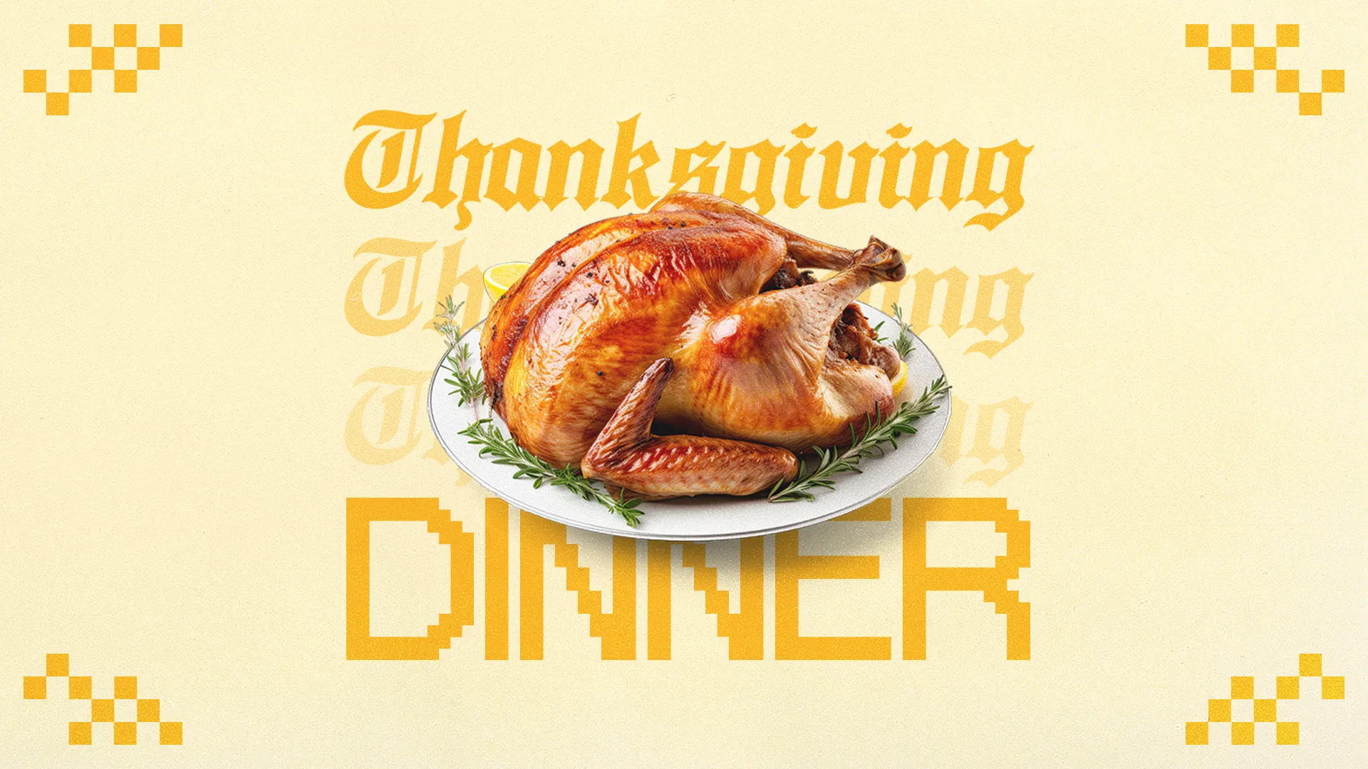 Thanksgiving turkey on a platter, symbolizing community, gratitude, and fellowship during church gatherings.