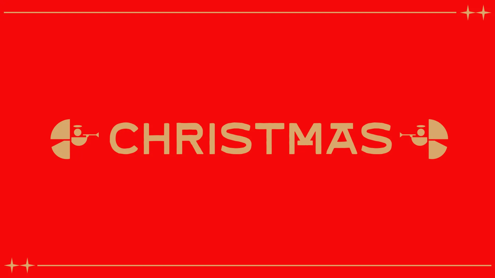 Bold "CHRISTMAS" text on a vibrant red background, symbolizing joy, celebration, and the spirit of community in faith.