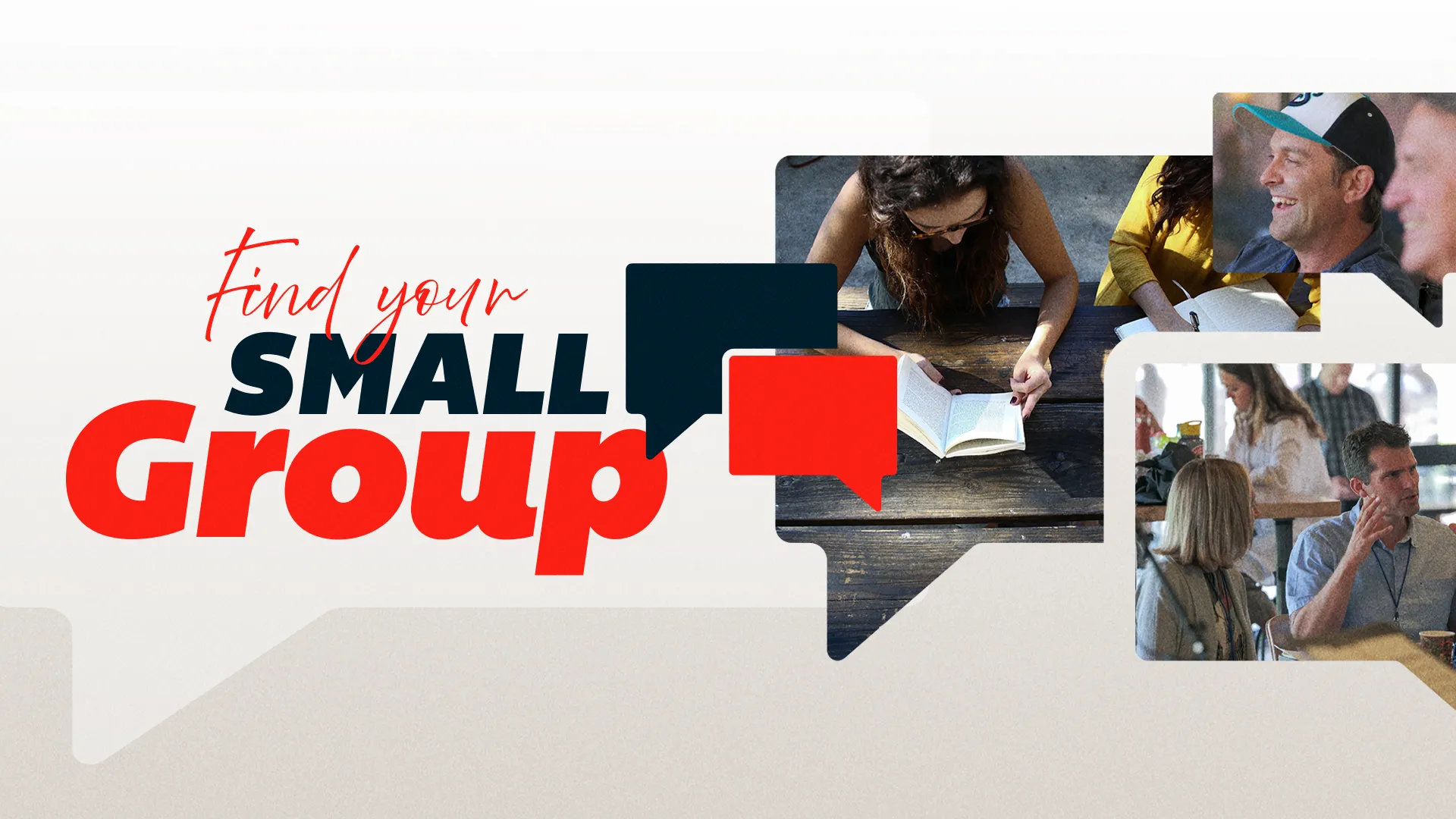 Engage in community and faith through small groups, fostering connection and spiritual growth together.