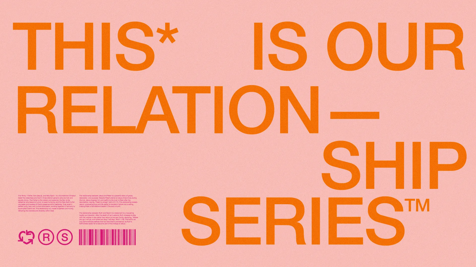 This* Is Our Relationship Series: Exploring faith and community connections.