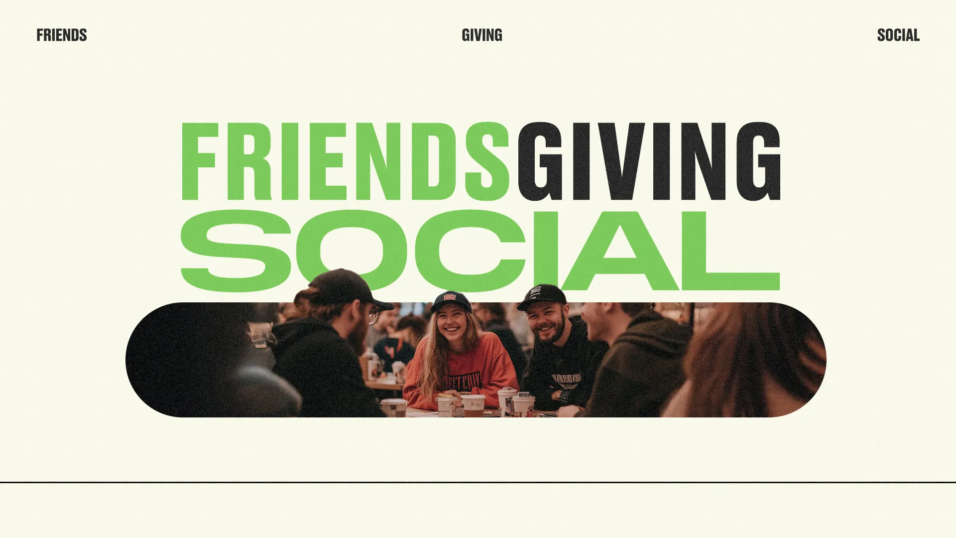 Friends gathering, sharing laughter and coffee, fostering community and connection at a church Friendsgiving social.