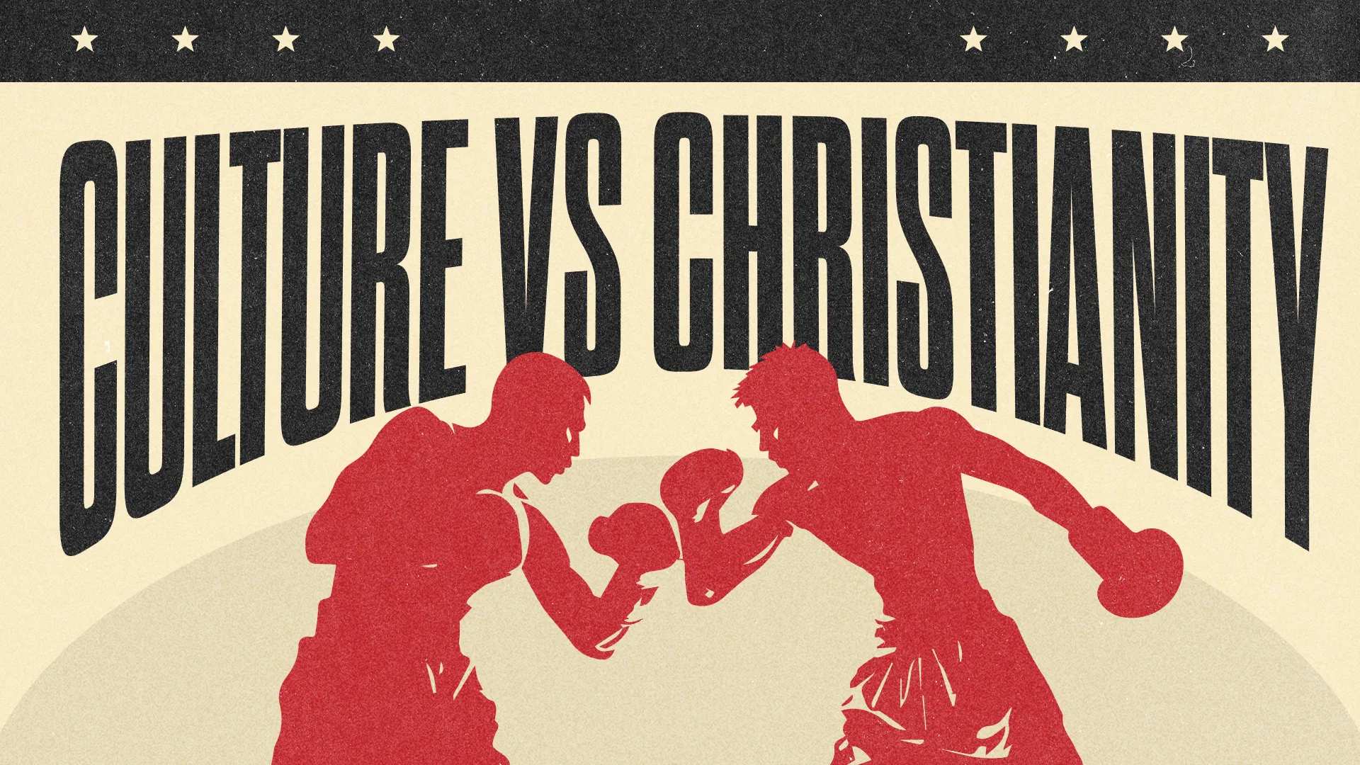 Cultural conflict depicted through boxers, symbolizing the struggle between faith and societal values.