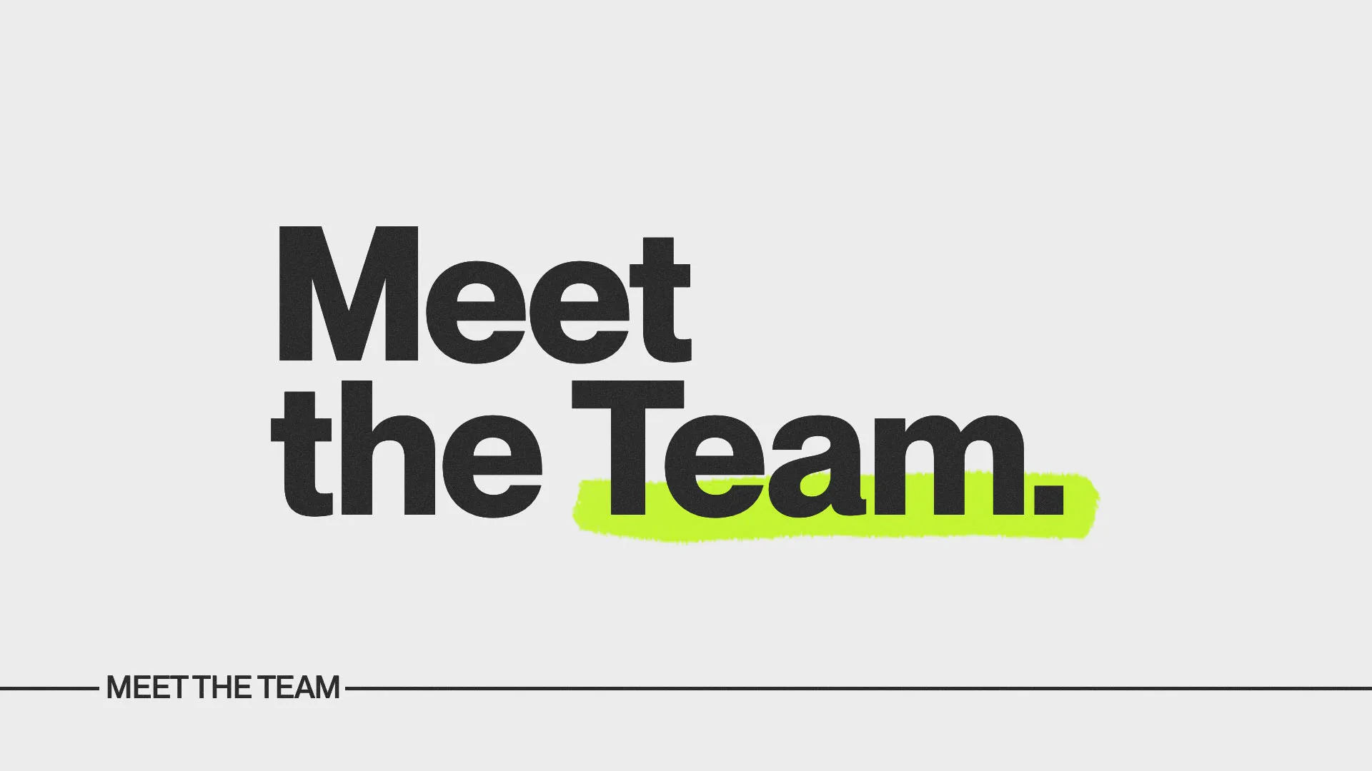 Meet The Team