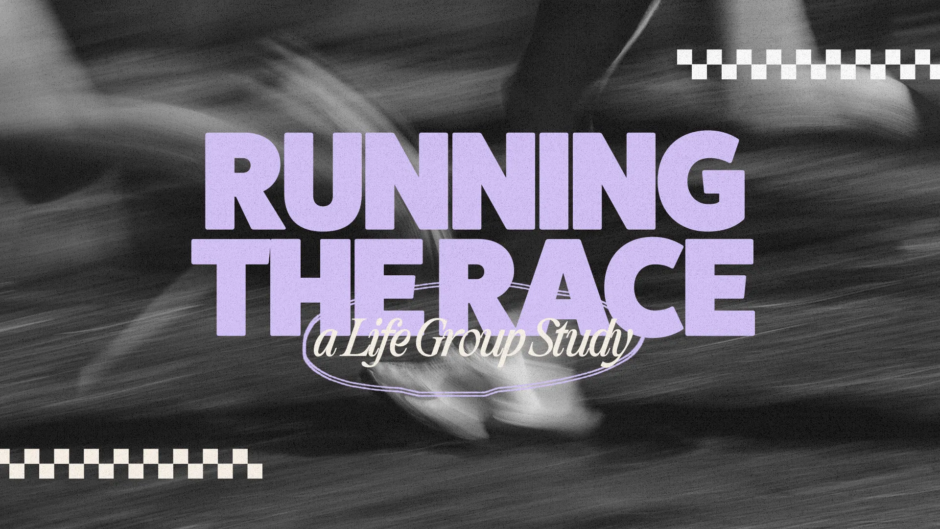 "Running the Race: A Life Group Study, emphasizing community, faith, and spiritual growth through shared experiences."