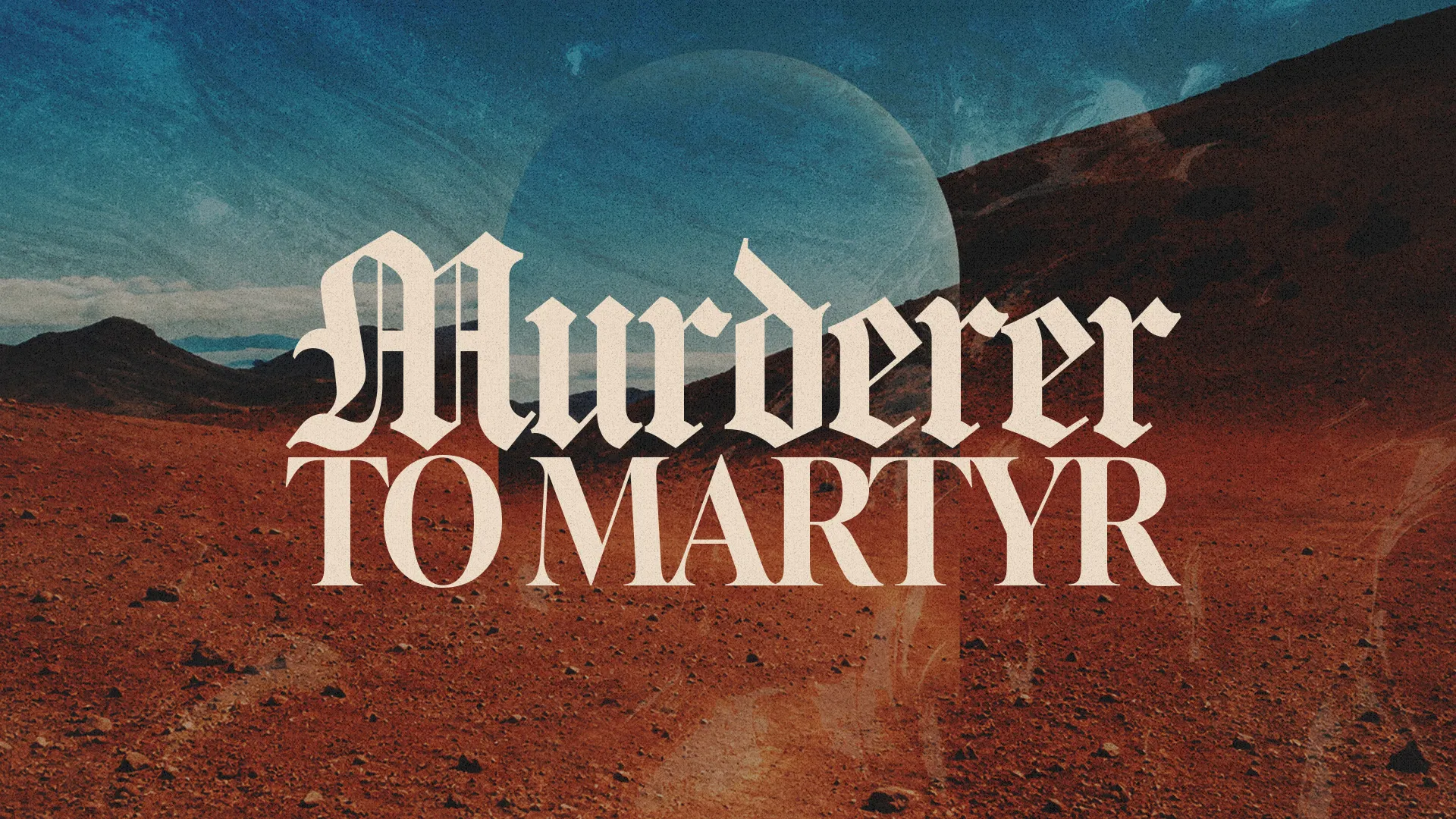 Transformation from sin to faith, highlighting redemption and spiritual journey in a desert landscape.