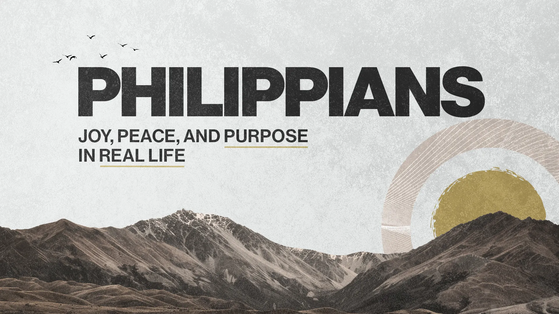 Philippians: Emphasizing joy, peace, and purpose amidst serene mountains and a radiant sun.