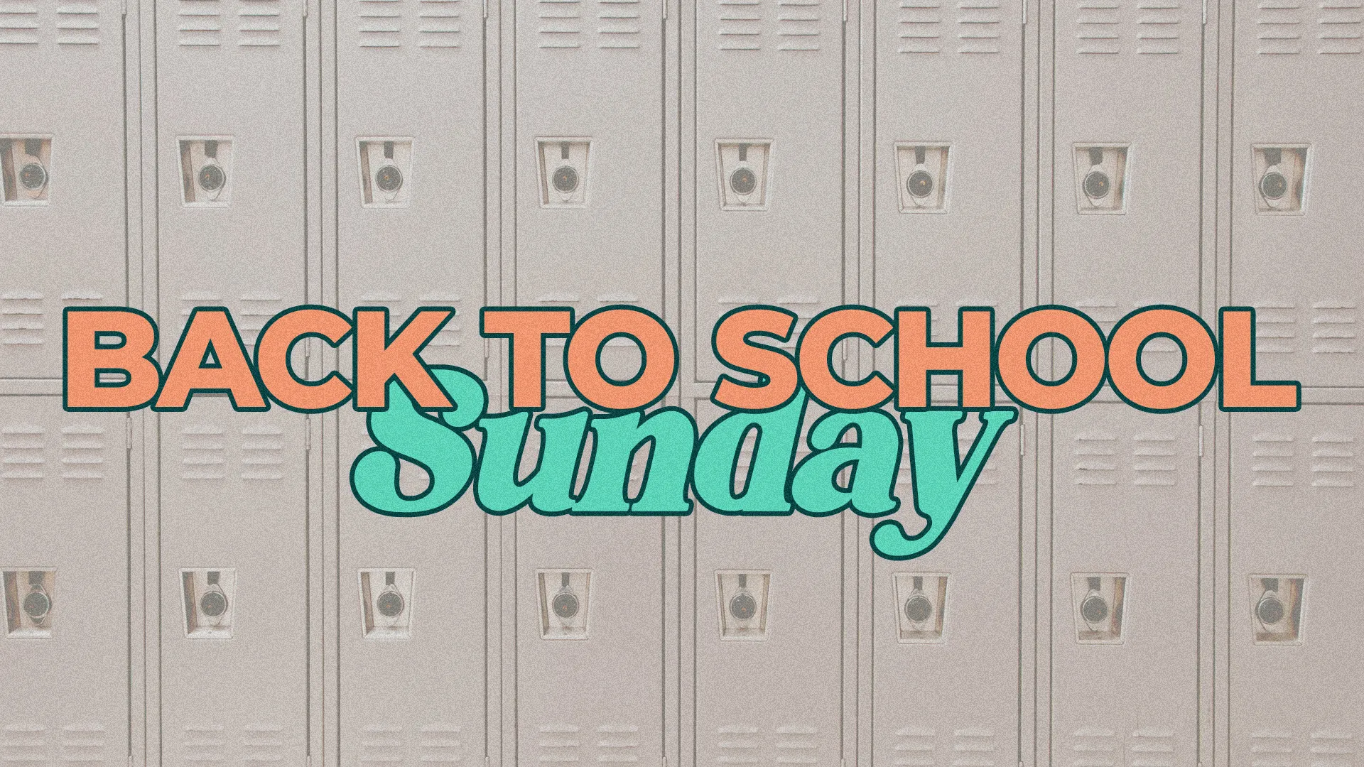 Back To School Sunday