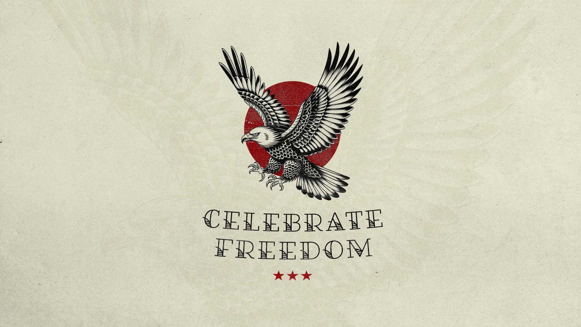 This patriotic "Celebrate Freedom" event graphic is perfect for highlighting national celebrations or church events focused on themes of freedom and independence. The classic and bold design featuring an eagle captures attention and conveys a strong message.
