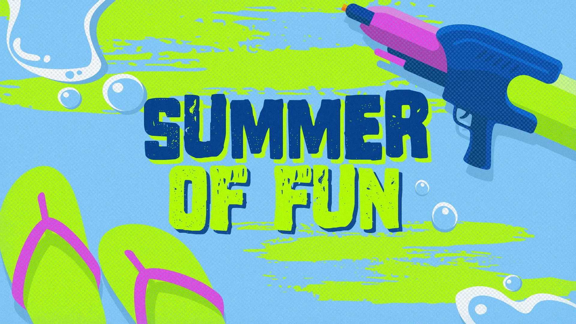 This lively "Summer of Fun" event graphic is perfect for promoting summer activities and events at your church. The bright and playful design is sure to attract attention and create excitement.