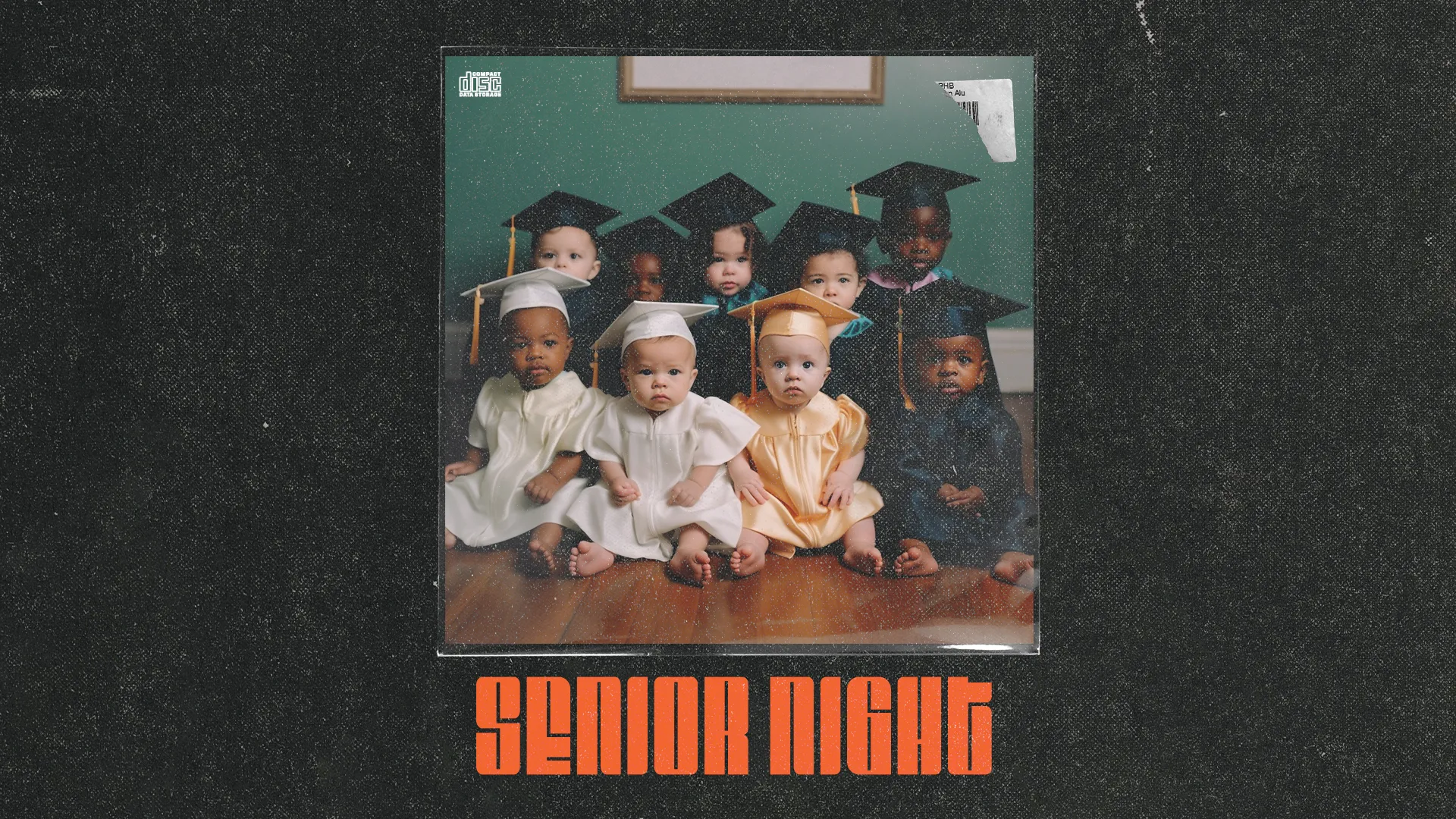 Celebrate the end of an era with this "Senior Night" graphic, featuring a nostalgic and humorous image of babies in graduation caps and gowns. Perfect for highlighting senior events, it brings a touch of fun to your church media.