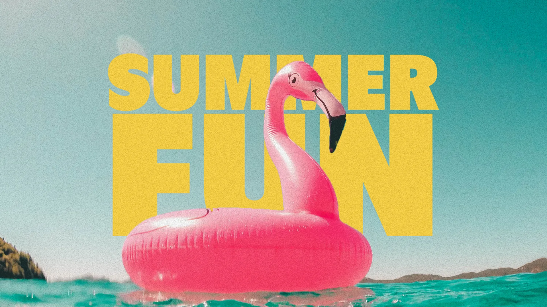 Capture the essence of summertime with this vibrant "Summer Fun" graphic. Featuring a fun, inflatable flamingo against a bright and sunny backdrop, this design is ideal for promoting your church's summer events and activities.