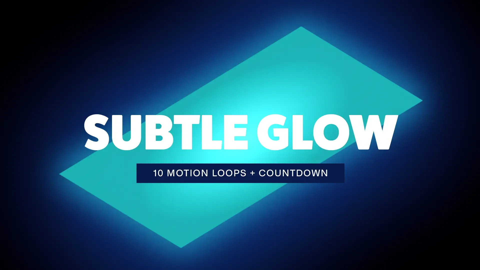 Create a serene atmosphere in your worship services with 'Subtle Glow', a collection of 10 motion loops and a countdown, designed to softly illuminate your spiritual environment with soothing light.