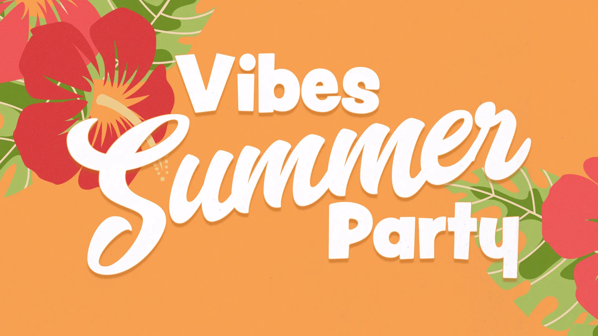 Bring a tropical flair to your church's summer festivities with this vibrant "Vibes Summer Party" graphic. Featuring bold, colorful flowers and playful typography, it's perfect for promoting a fun and engaging community event.