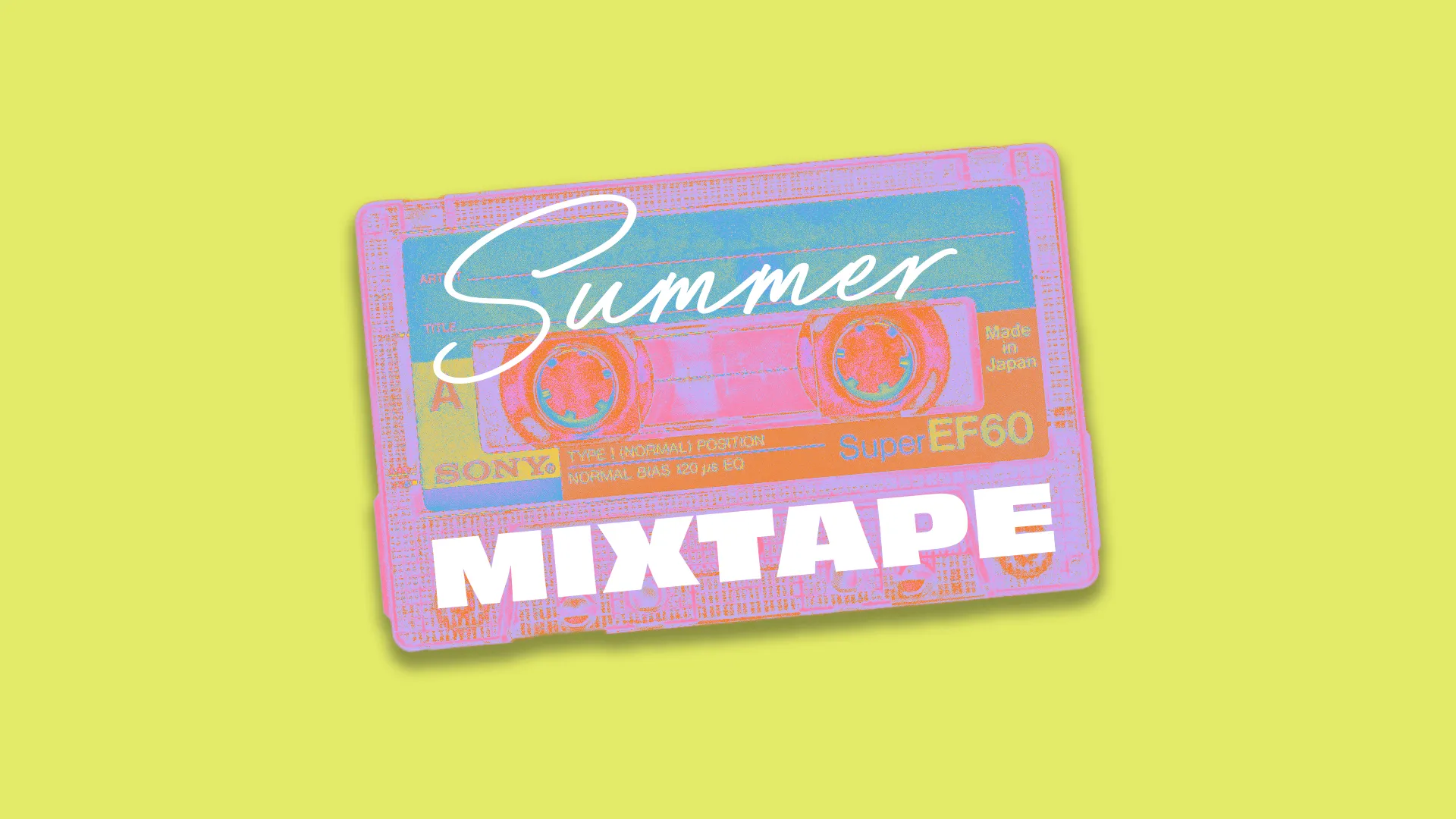 The "Summer Mixtape" church media template brings a nostalgic vibe with its retro cassette tape design, perfect for summer youth events and casual gatherings. The bright and playful colors evoke fun and relaxation, making it an ideal choice for seasonal activities.