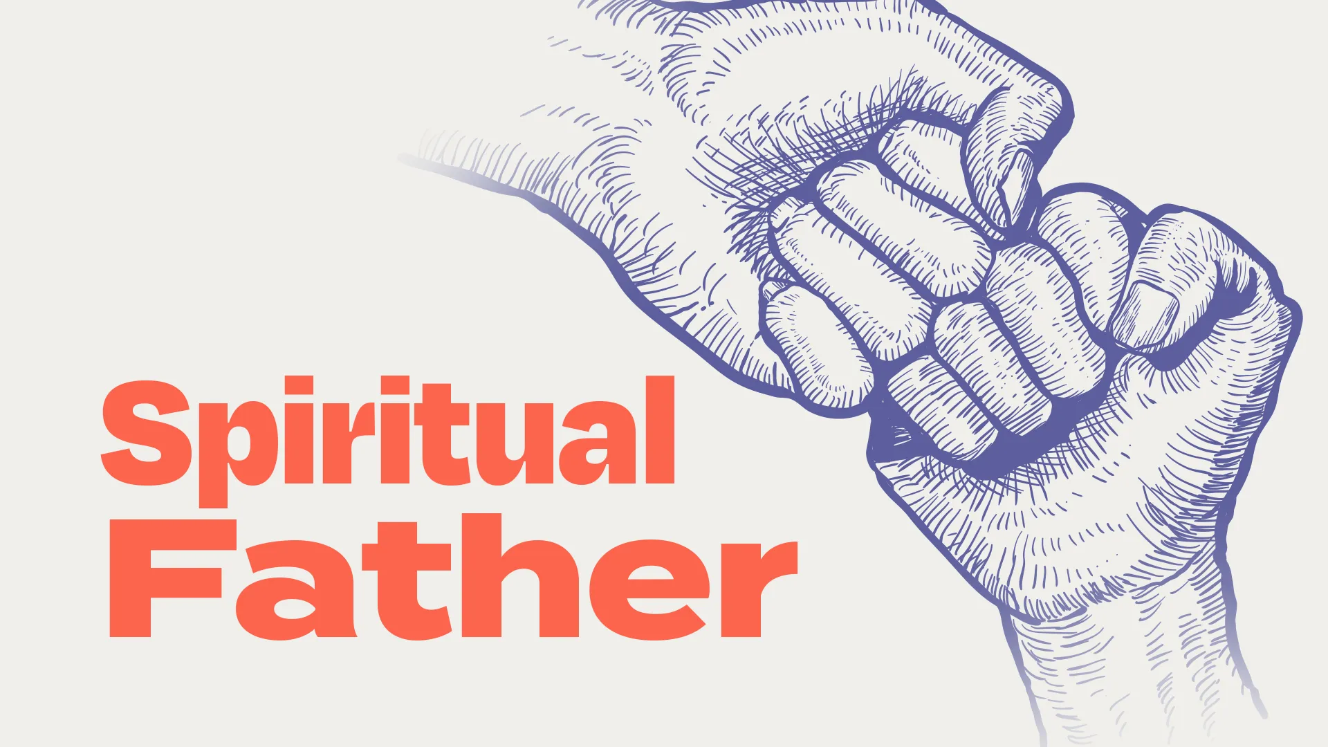 Embrace the influential role of mentorship in your church community with this "Spiritual Father" graphic, perfect for events honoring and recognizing the spiritual leaders and fathers. Its powerful imagery of a clasped hand symbolizes strength and guidance in faith.