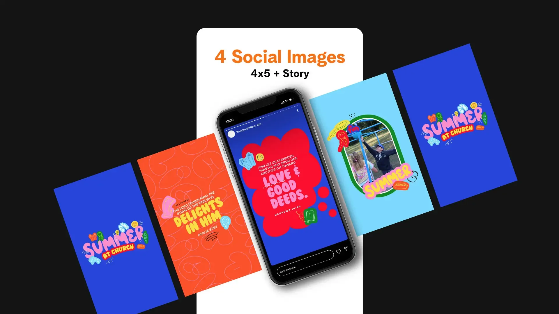 Streamline your summer church media creation with our comprehensive "Summer at Church" collection. This robust package includes eye-catching templates, a versatile design toolkit, and bonus graphics, providing everything you need to effectively promote your church's summer events, activities, and services.