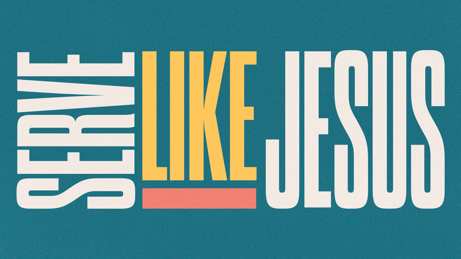 Inspire action and service within your congregation with this 'Serve Like Jesus' graphic, a vibrant and compelling visual that underscores the Christian call to servanthood and humility.