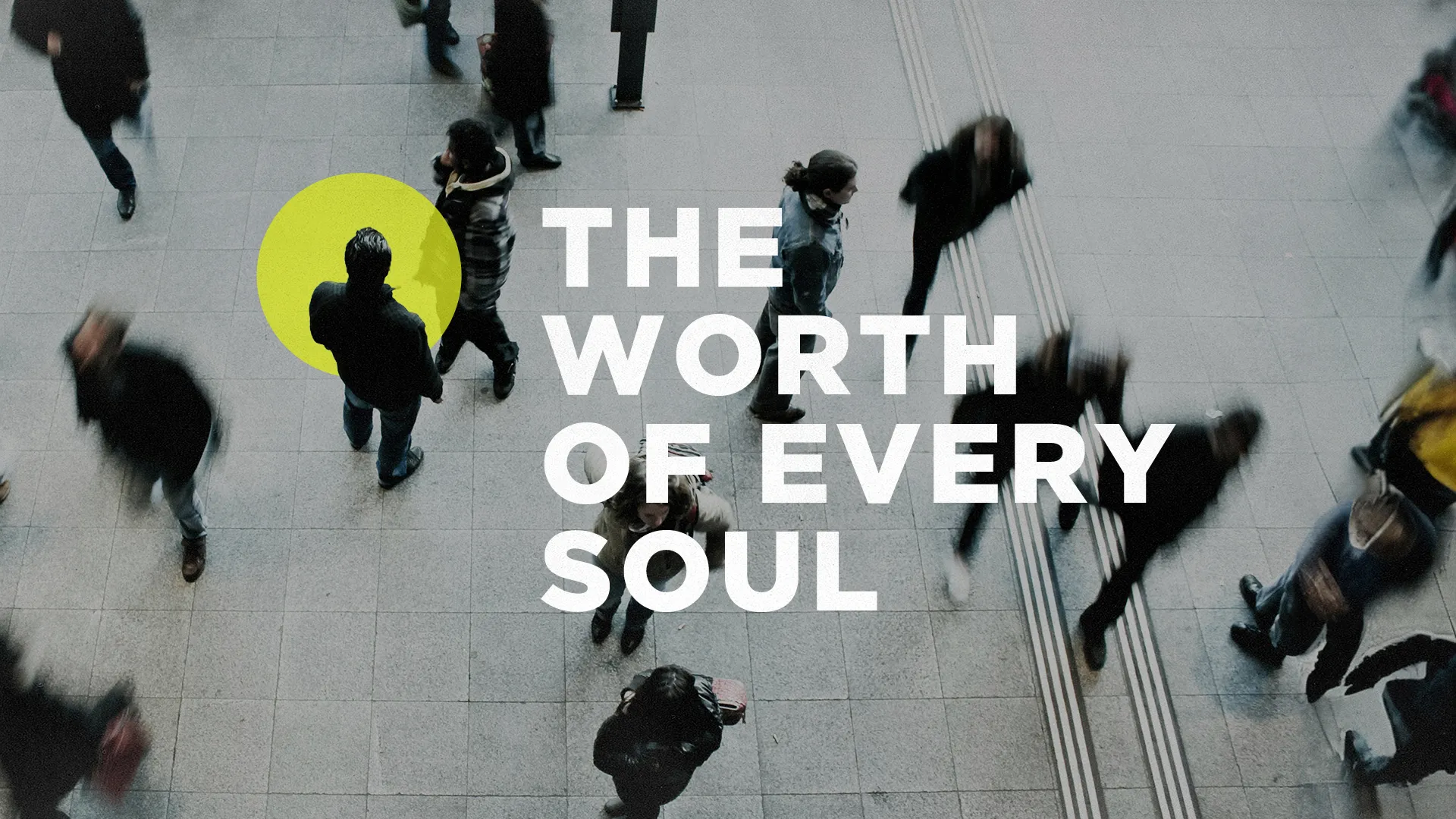 Highlight the value of individuality and human dignity with this compelling church media graphic, perfect for discussions on the intrinsic worth of every person in the eyes of God.