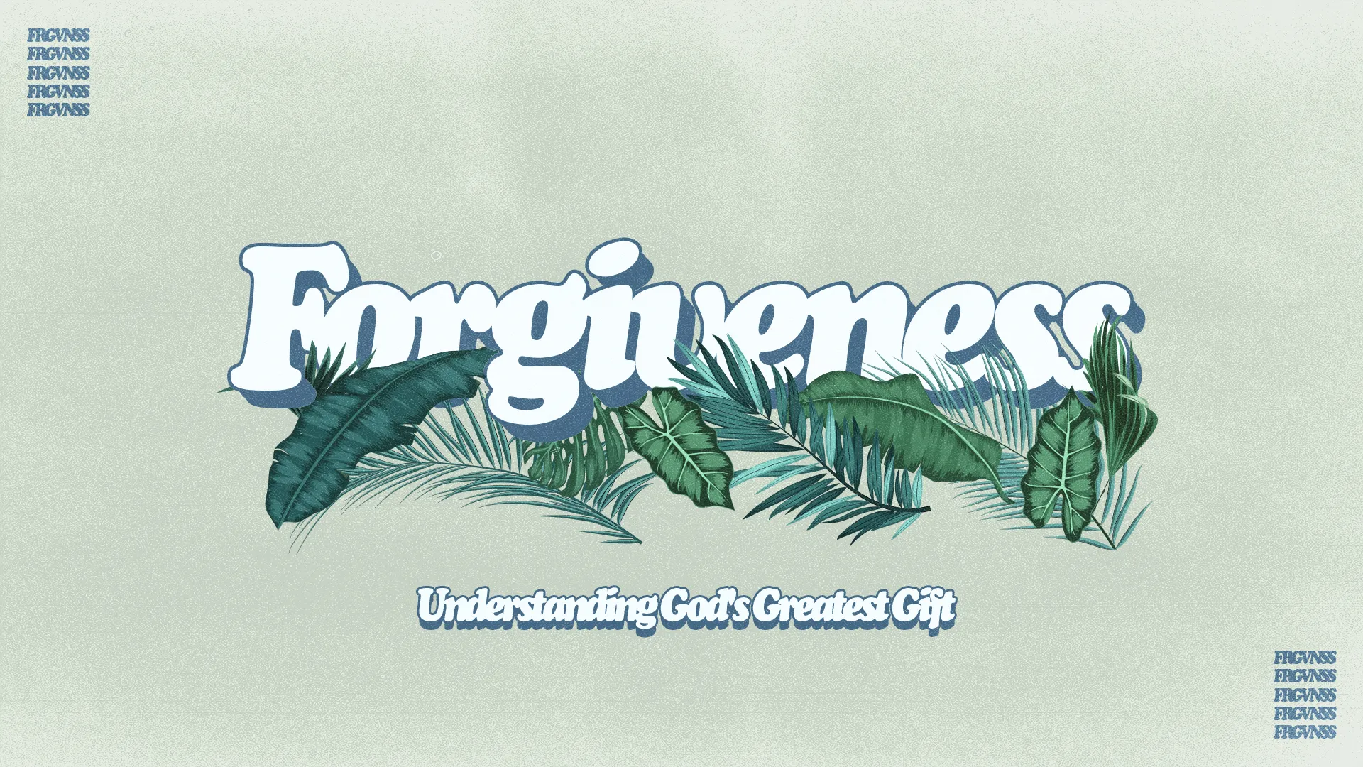 Foster a spirit of reconciliation with this serene church media graphic, ideal for unpacking the transformative power of understanding and receiving God's forgiveness.