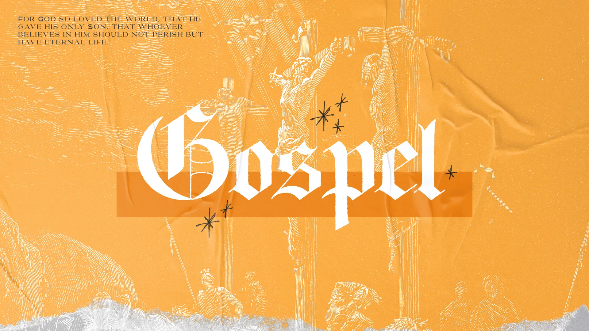 Illuminate your teachings with this graphic that beautifully captures the essence of the Gospel, ideal for sermons that delve into the heart of Christian faith and salvation.