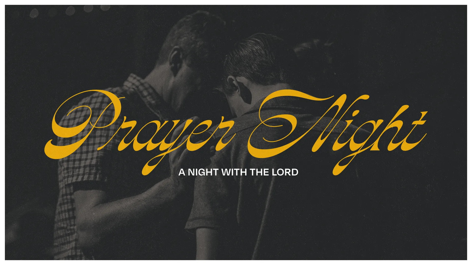 Illuminate your congregation's journey with this "Prayer Night" graphic. It's a heartfelt call to worship, inviting your community for a serene night with the Lord.