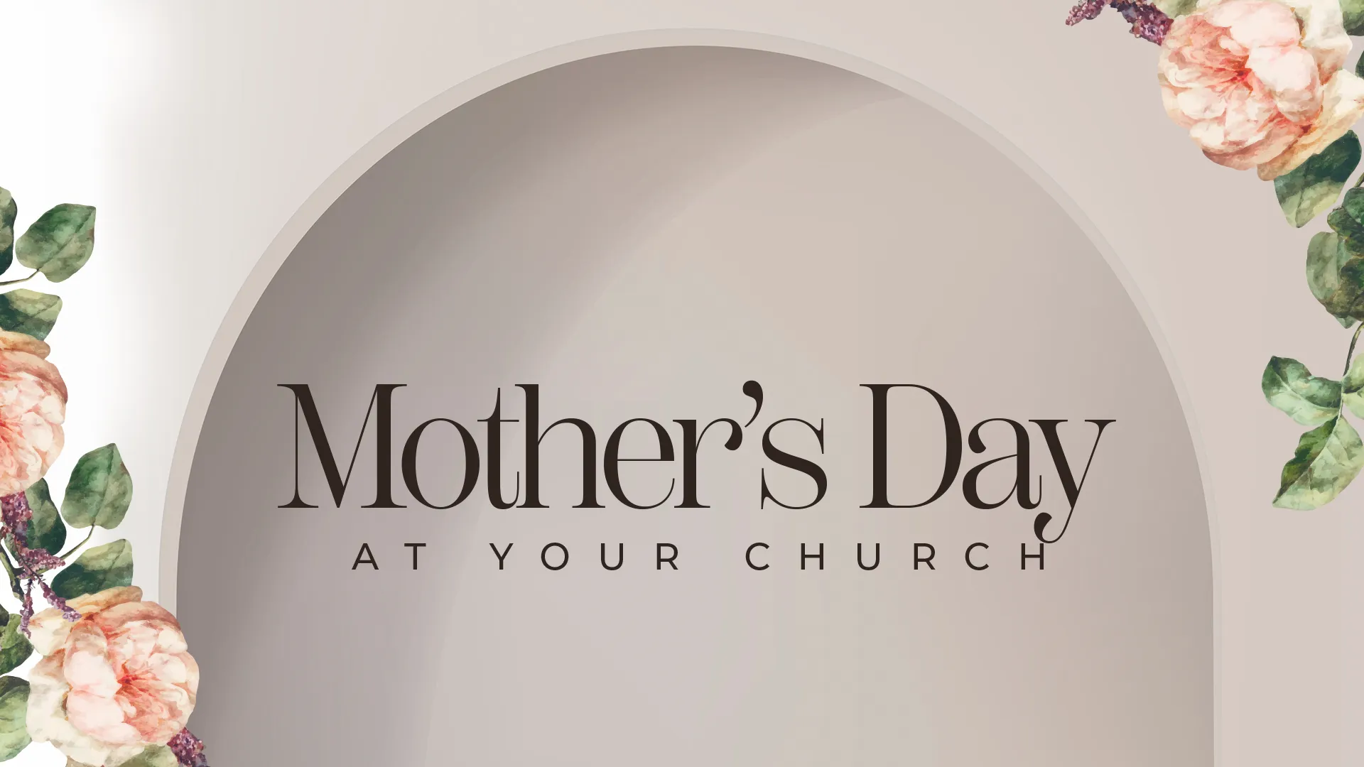 Celebrate Mother's Day at your church with this beautifully serene and elegant graphic template. Delicate floral accents and a soft color palette set the perfect tone for honoring all the wonderful mothers in your congregation.