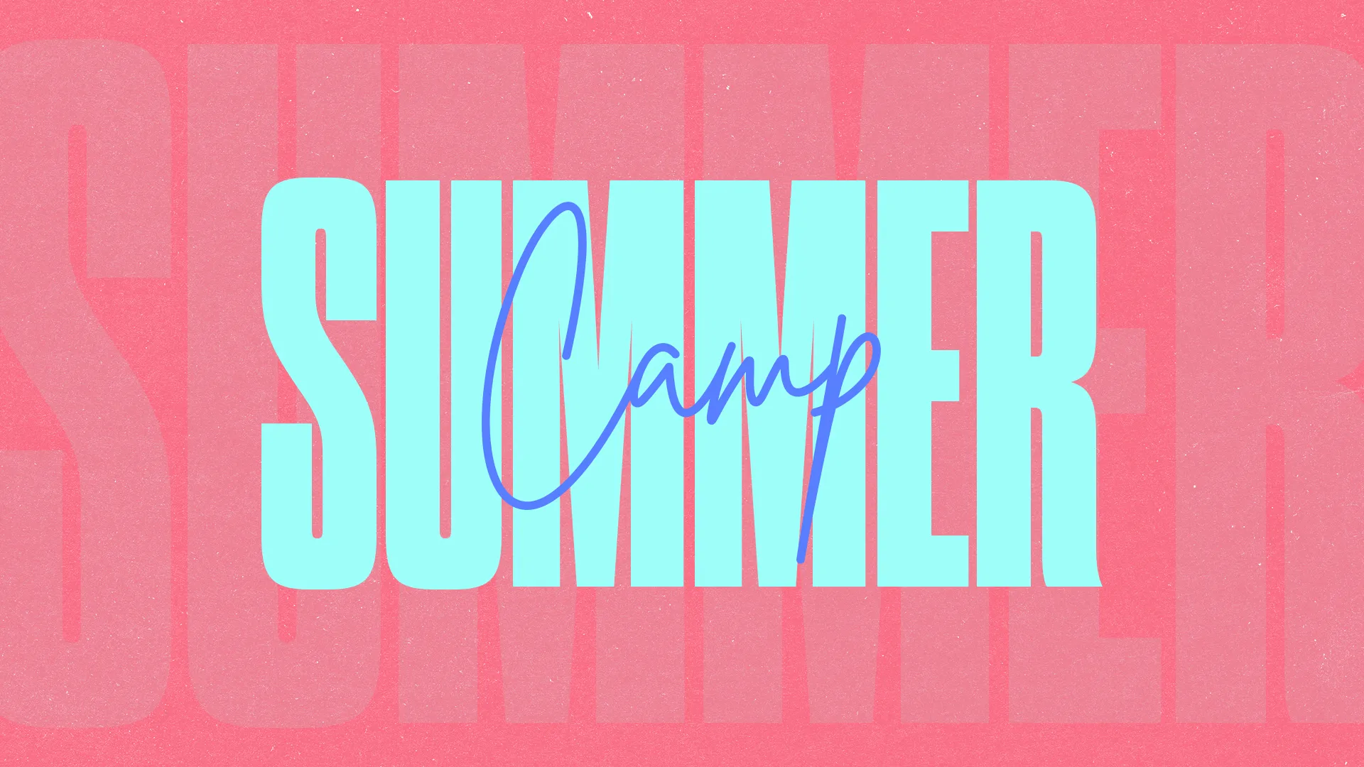 Ignite the summer spirit with this vibrant church media graphic, perfect for promoting your community's Summer Camp! Its playful design and warm colors are sure to capture the essence of fun and fellowship.