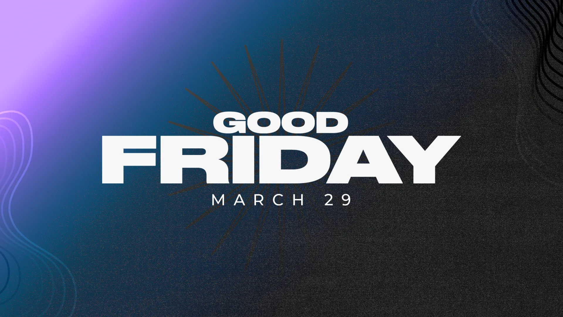 Mark your calendars for Good Friday on March 29, and join us as we commemorate this solemn day with a powerful graphic that speaks to the gravity of the occasion.