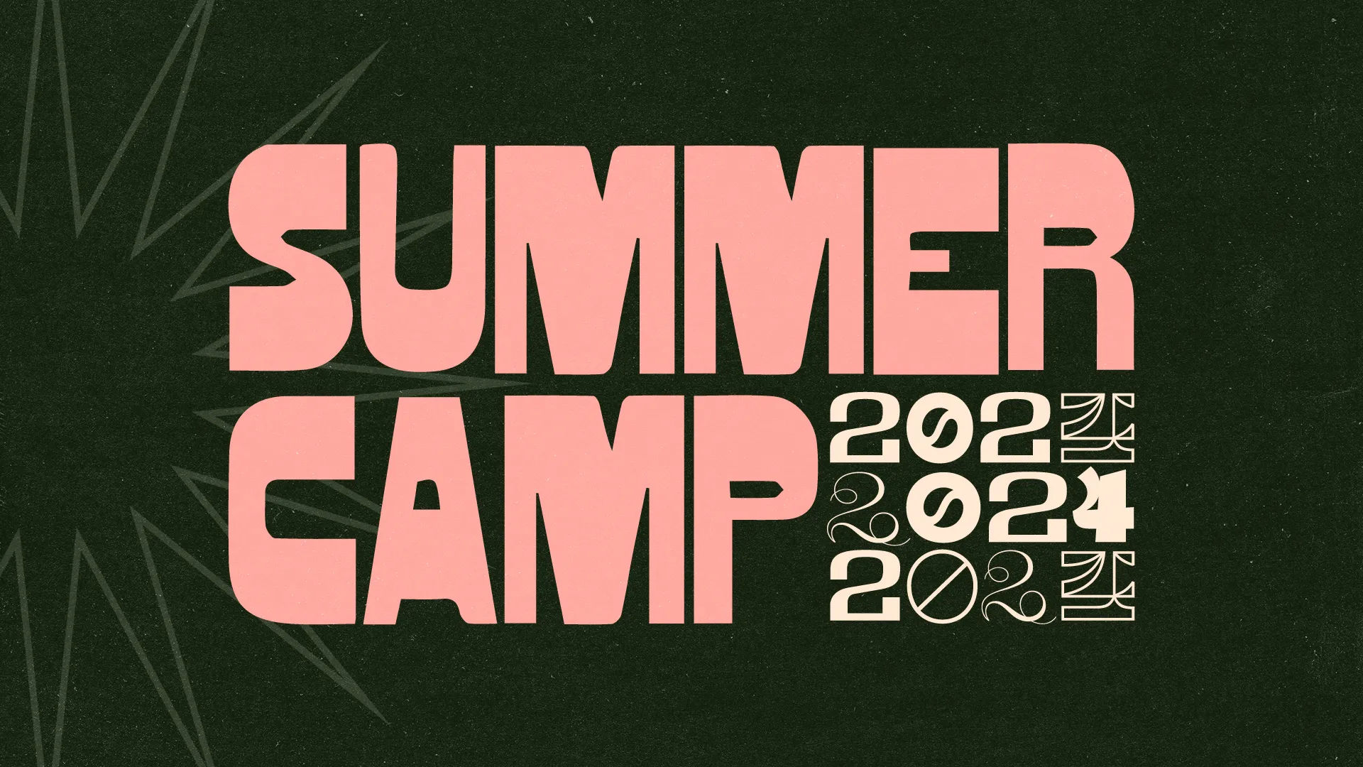 Get ready for fun and adventure with this "Summer Camp 2024" graphic, designed to excite and invite youth to an unforgettable summer experience.