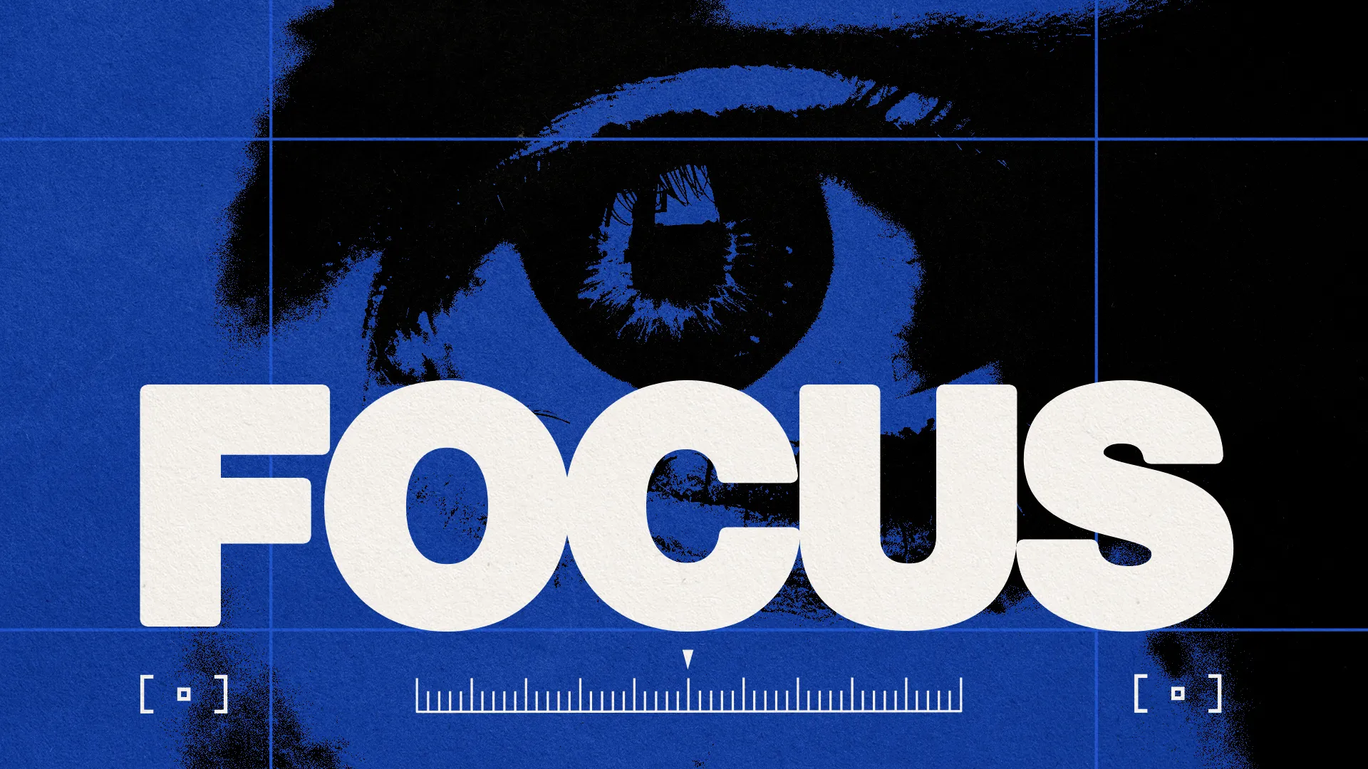 Sharpen your spiritual vision with "FOCUS," a sermon series template that commands attention with its bold typography and striking imagery, perfect for a message series on spiritual clarity and purpose.