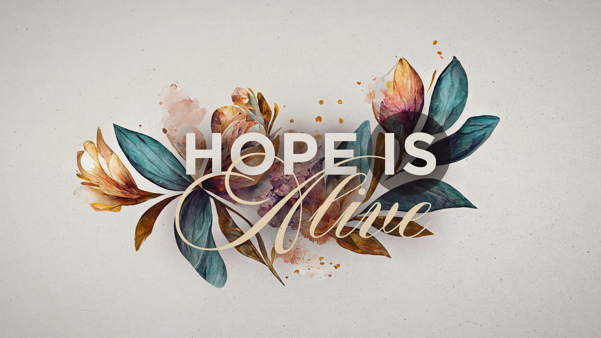 This Sermon Series template is a beautiful fusion of art and inspiration, featuring painterly floral elements that bring the message "Hope is Alive" to life. It's perfect for church events centered on renewal and the hope found in faith.