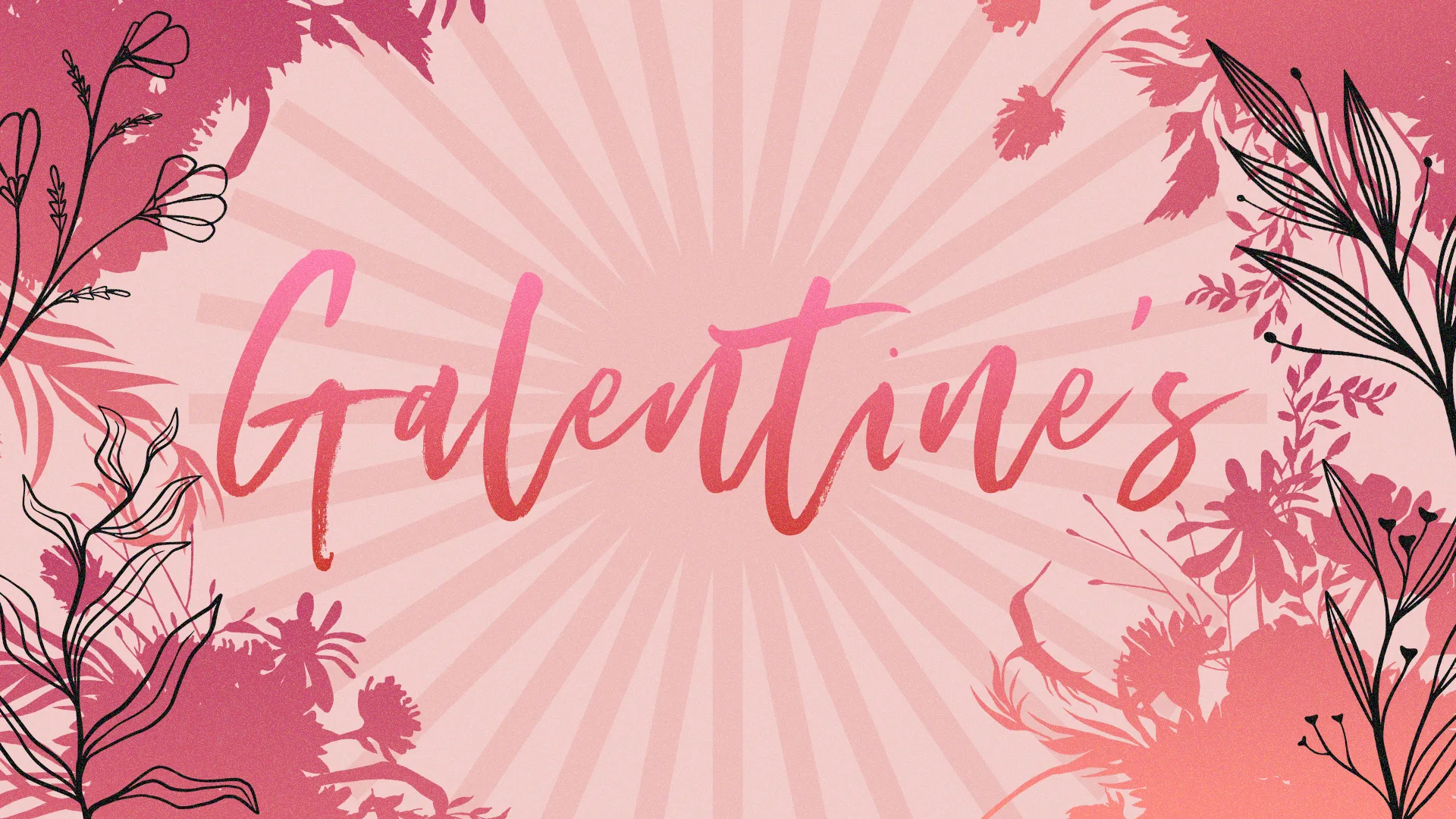 Celebrate the joy of friendship with this radiant church media graphic for Galentine's Day, featuring whimsical floral accents and a warm, inviting color palette. It's a perfect visual invitation for your church's women's ministry to gather and grow in fellowship. | Remix Church Media