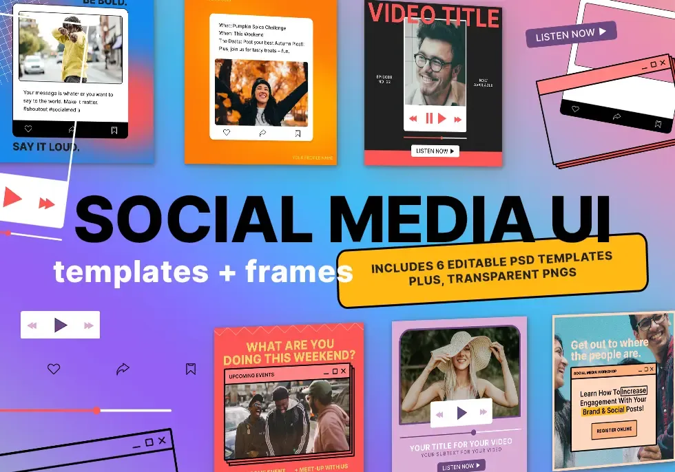 Social Media UI Frames | Remix Church Media