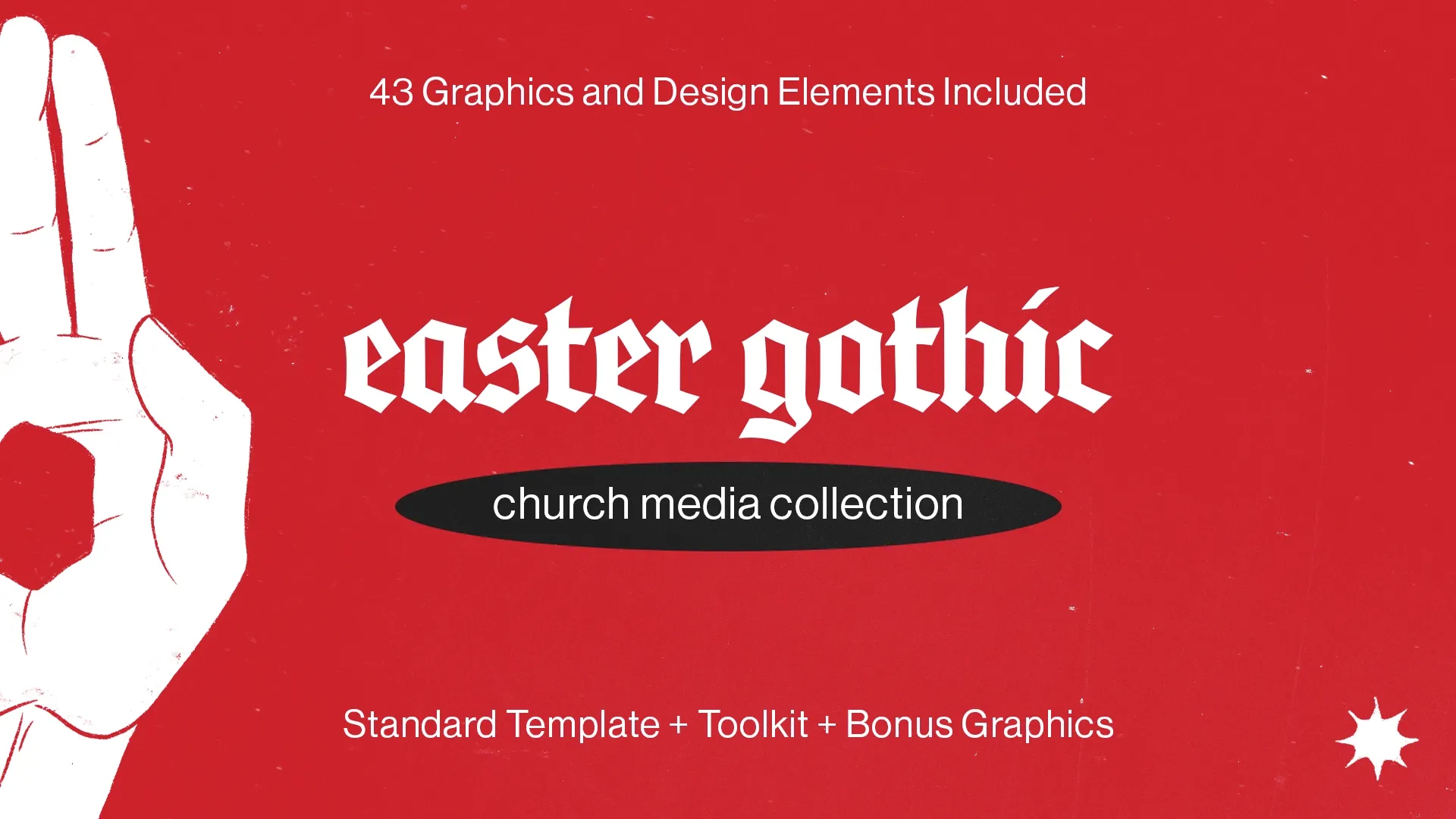 The "Easter Gothic" church media collection stands out with its 43 graphics and design elements, offering a dramatic and impactful toolkit, complete with standard templates and bonus graphics, for a reverent Easter observance.