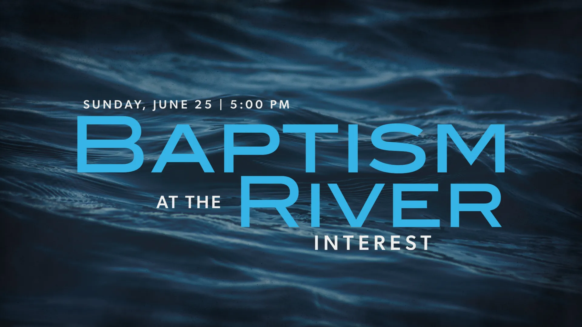 Baptism At The River