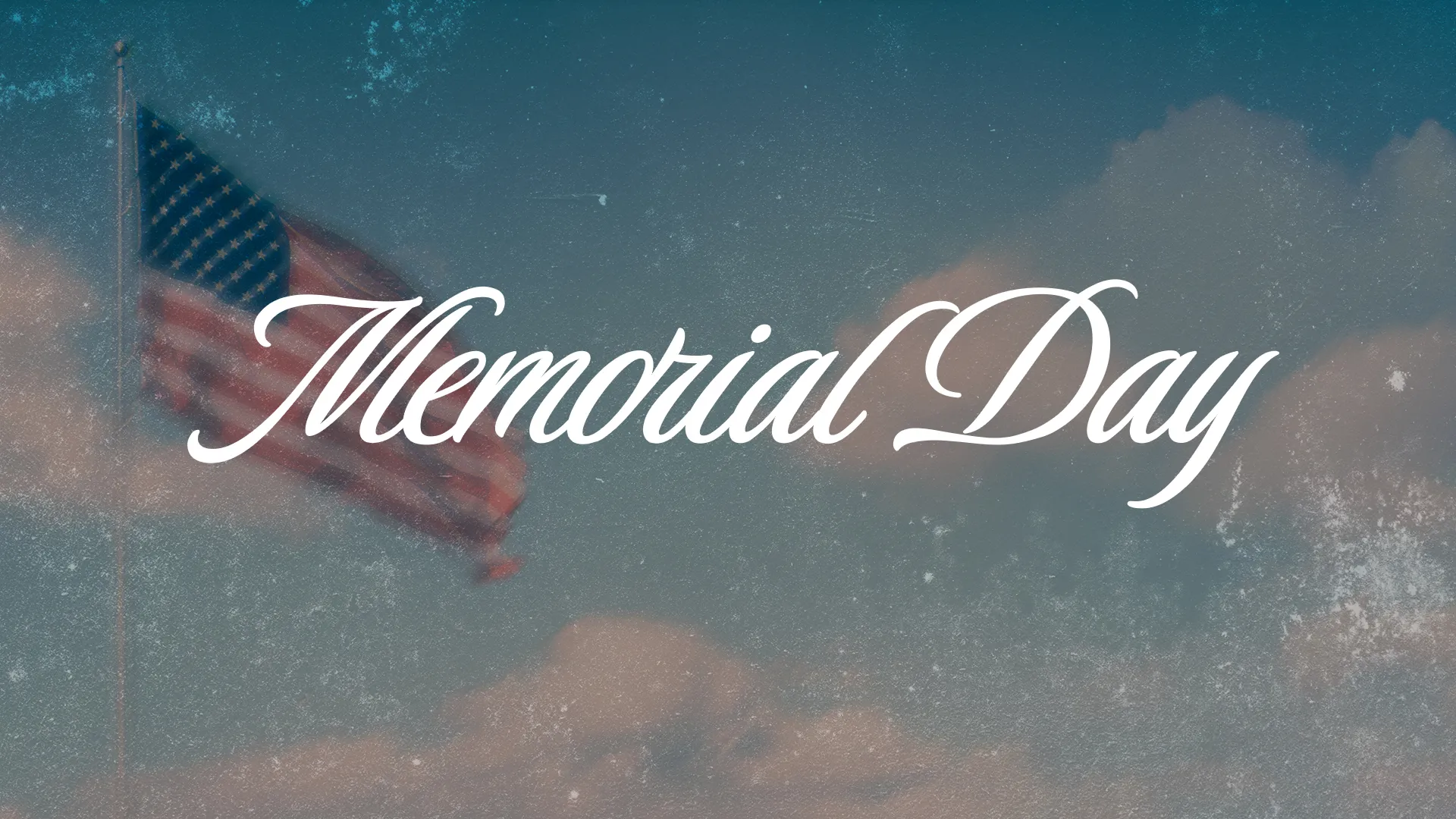 Memorial Day celebration at church, honoring faith, community, and remembrance under a serene sky with an American flag.